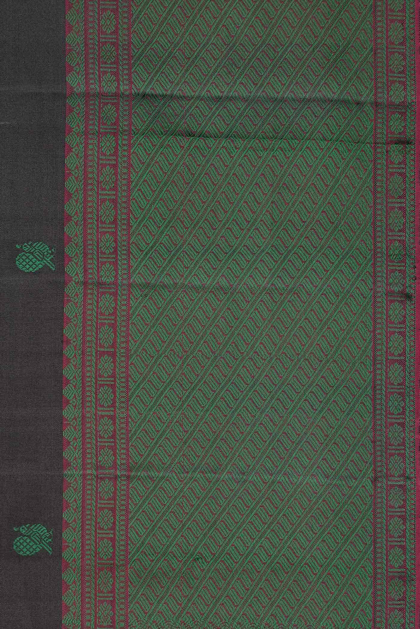 Black Kanchipuram Silk Saree