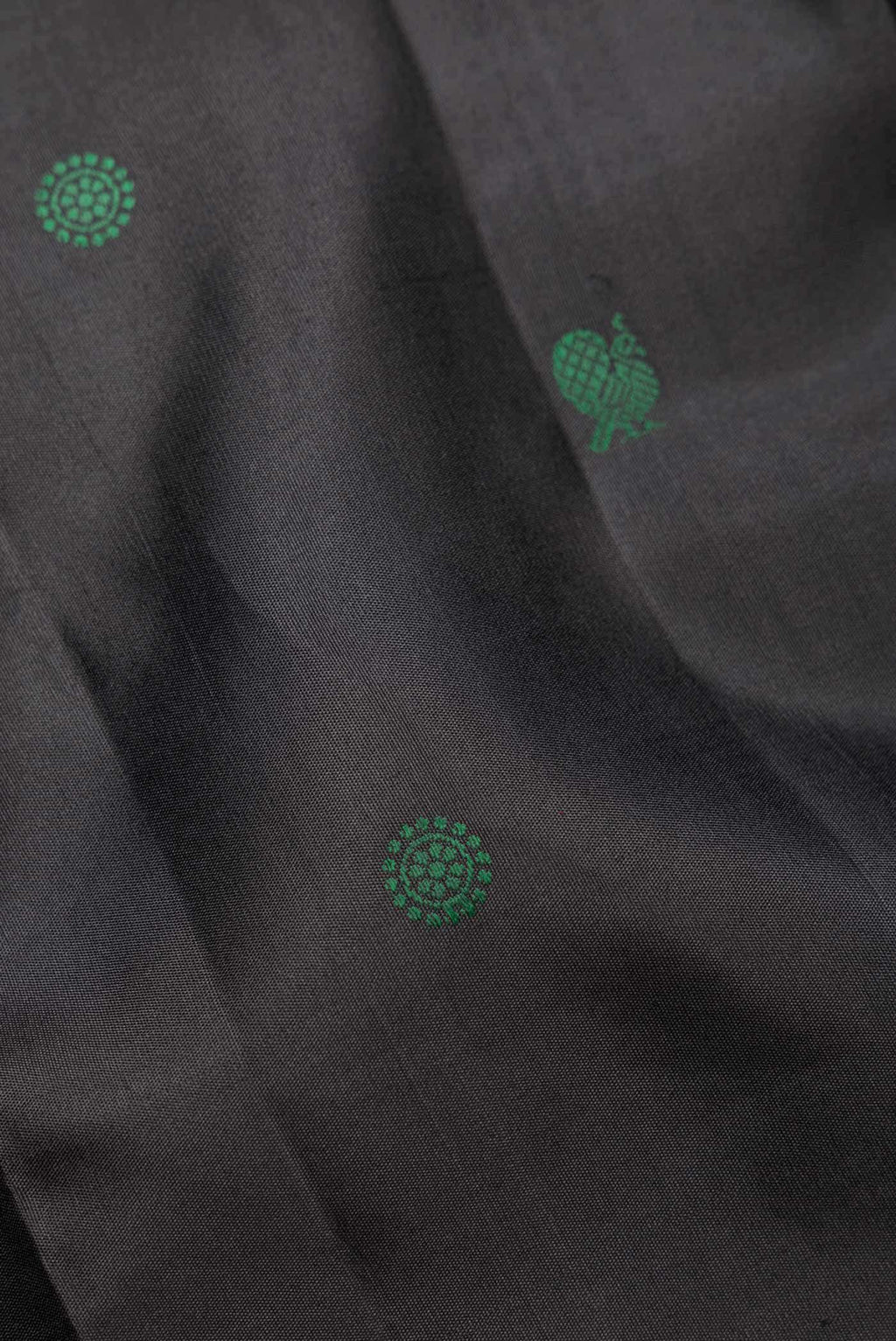 Black Kanchipuram Silk Saree