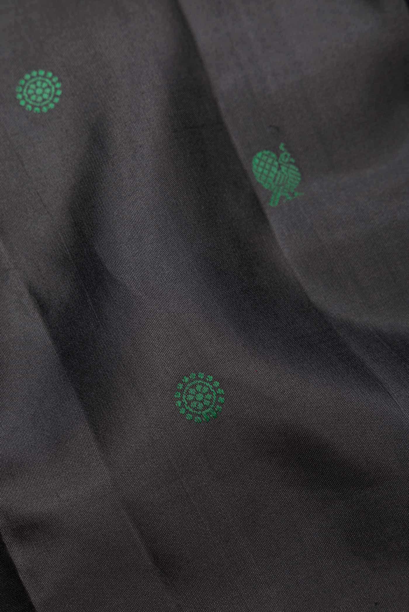 Black Kanchipuram Silk Saree