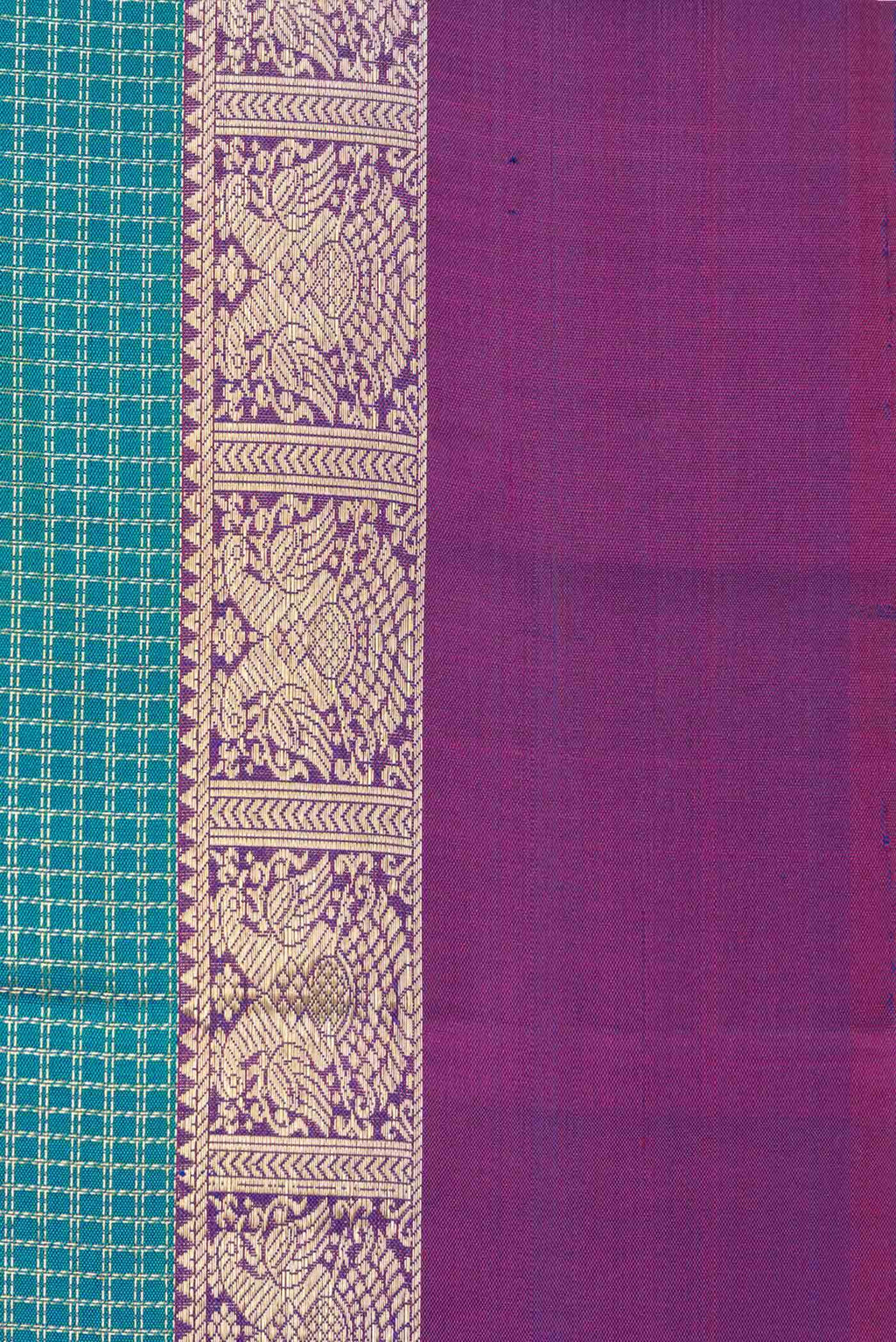 Green Dual Tone Kanchipuram Silk Saree