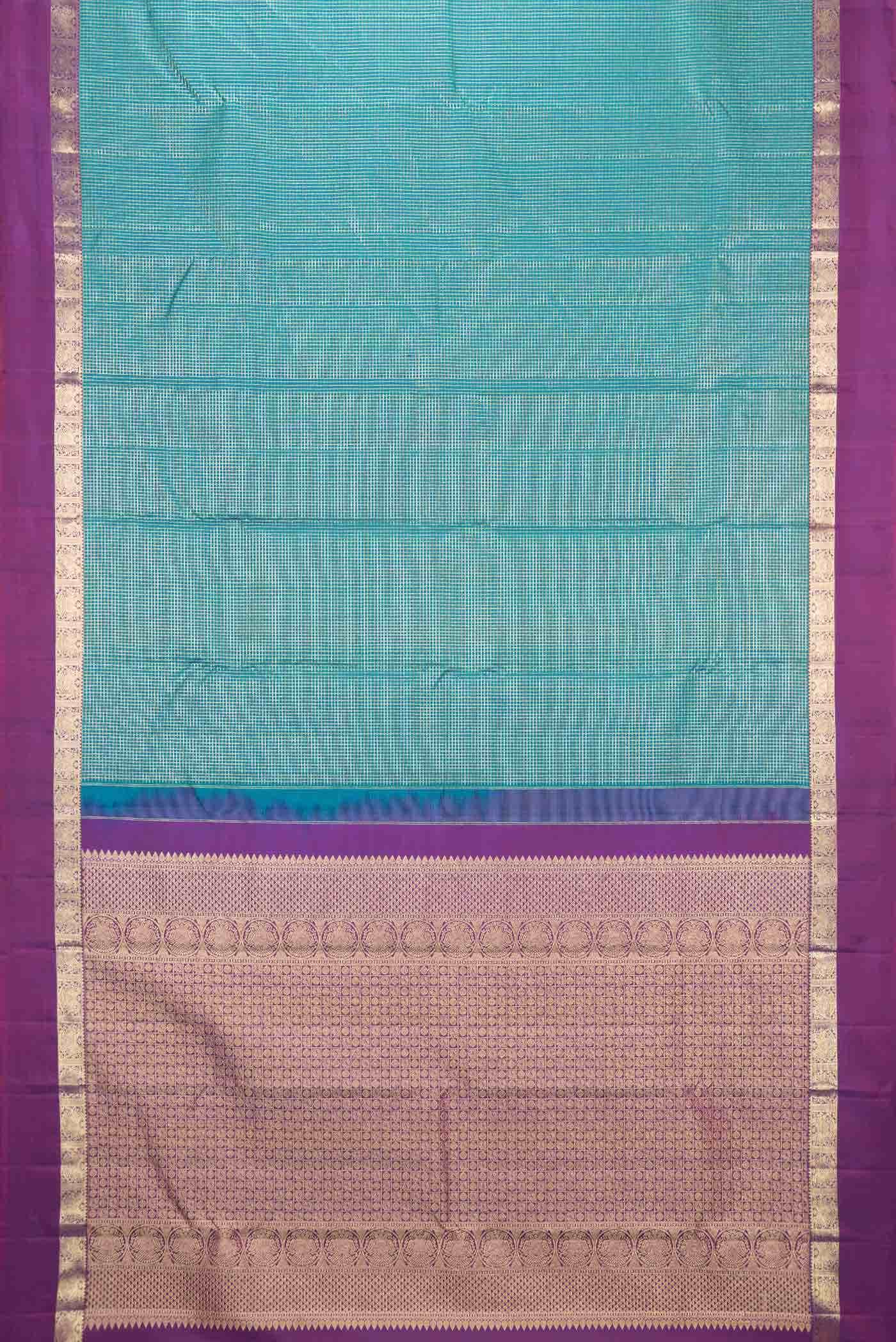 Green Dual Tone Kanchipuram Silk Saree