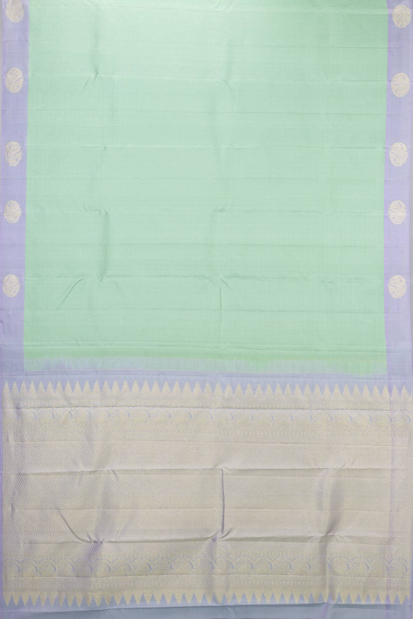 Green Dual Tone Kanjivaram Silk Saree