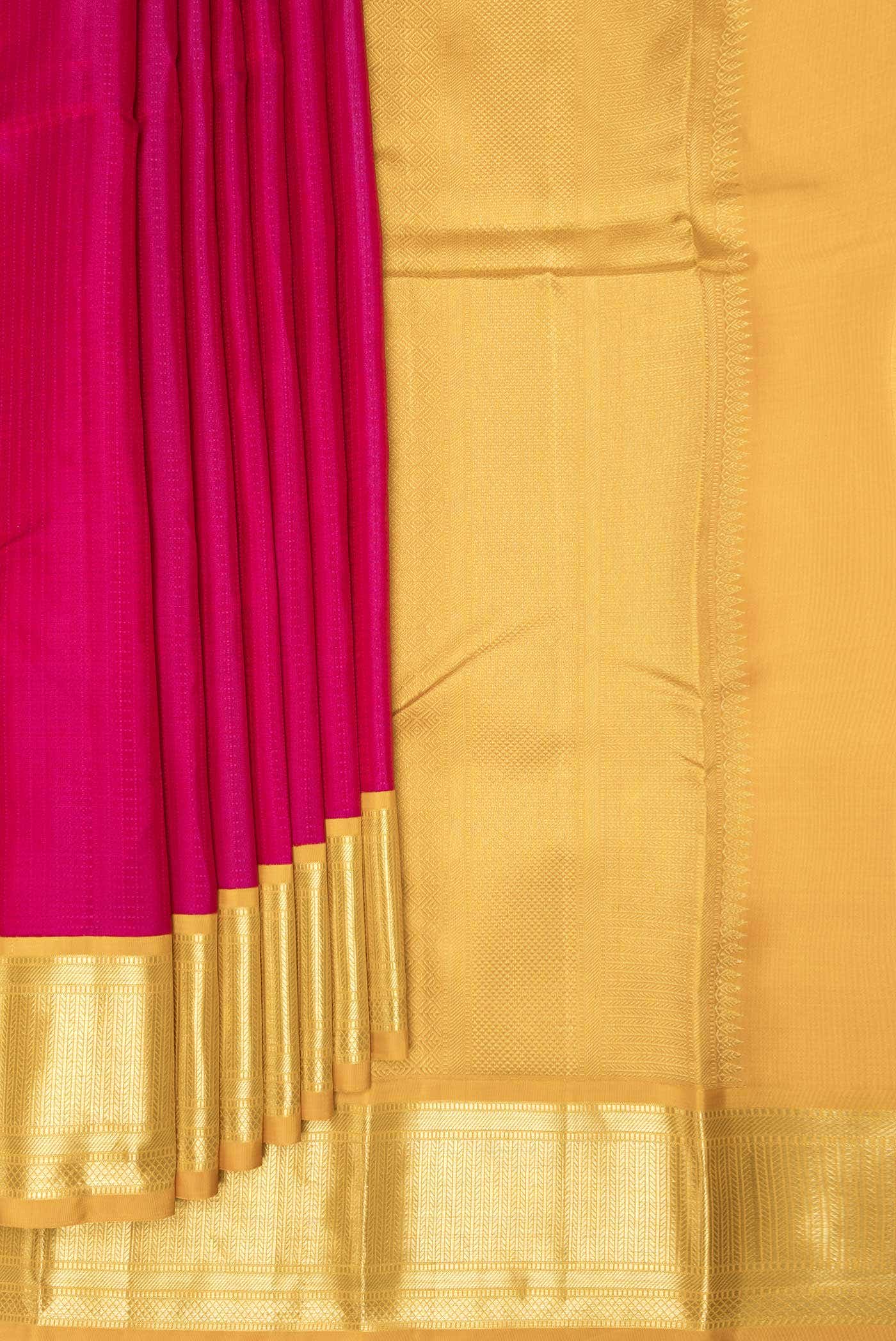 Pink Dual Tone Kanchipuram Silk Saree