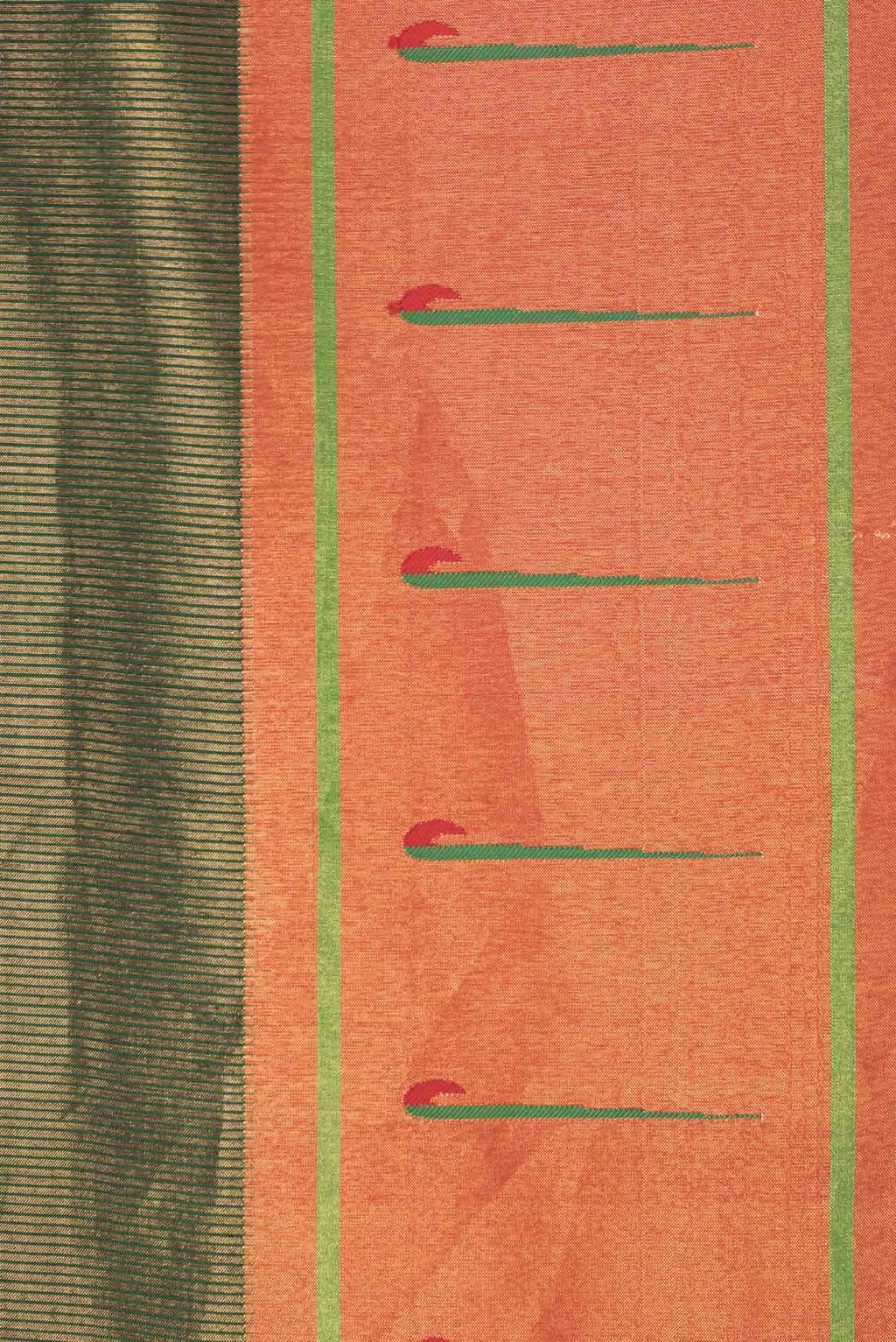Green Dual Tone Paithani Silk Saree
