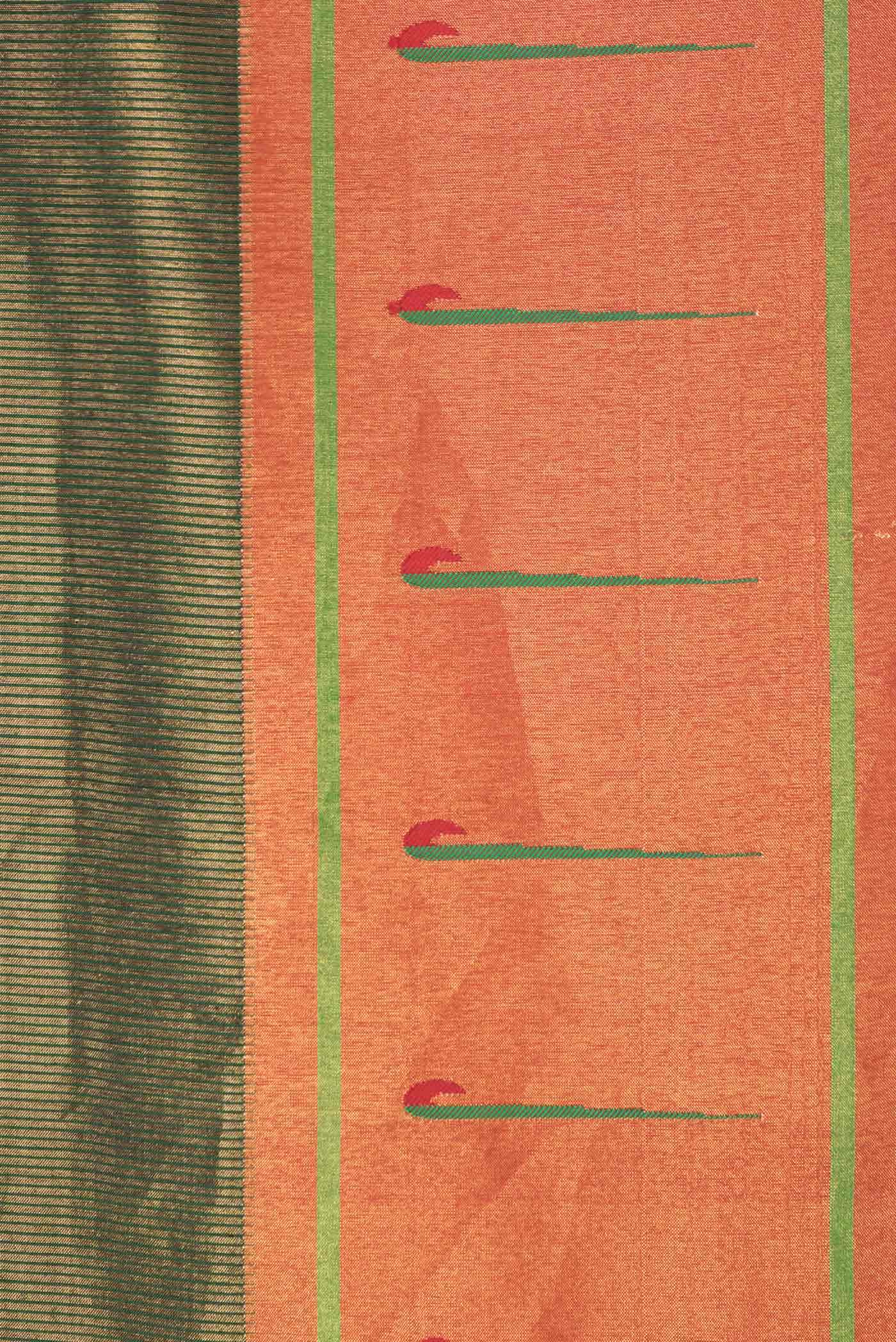 Green Dual Tone Paithani Silk Saree