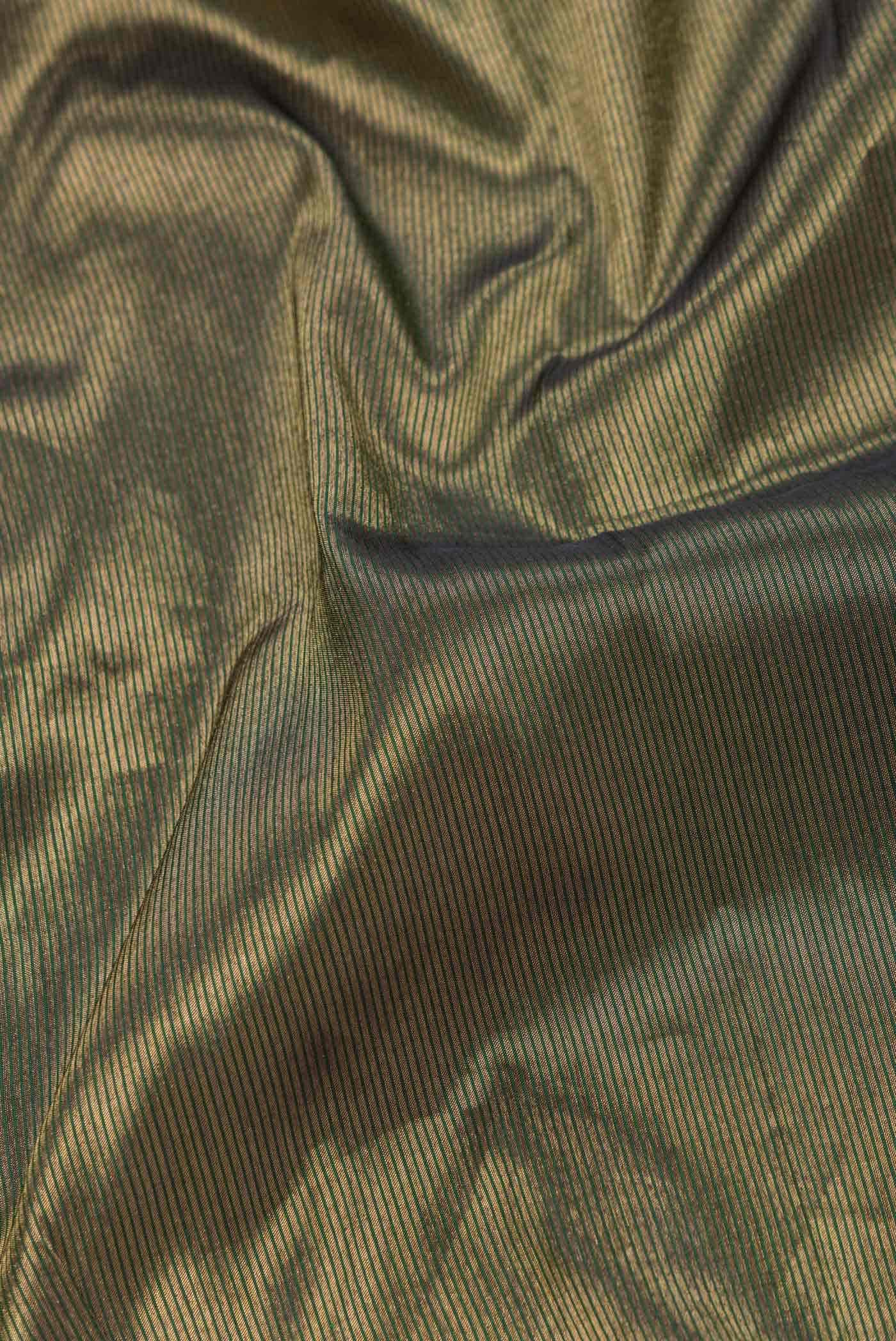 Green Dual Tone Paithani Silk Saree