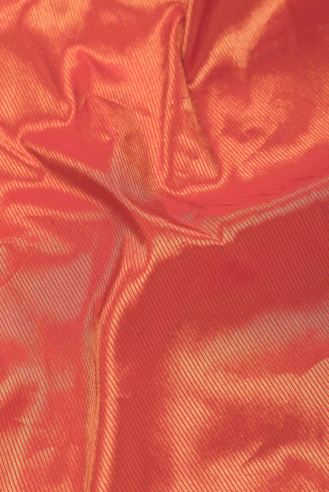 Red Dual Tone Paithani Silk Saree