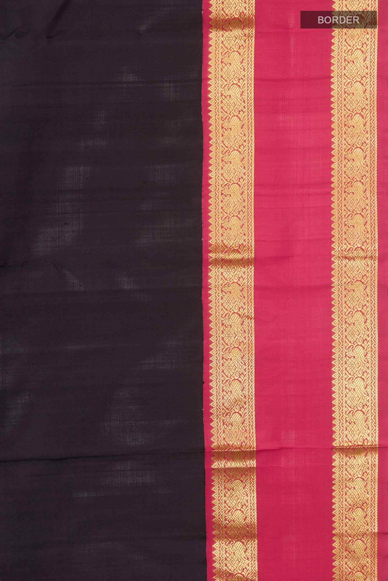 Black Kanchipuram Silk Saree