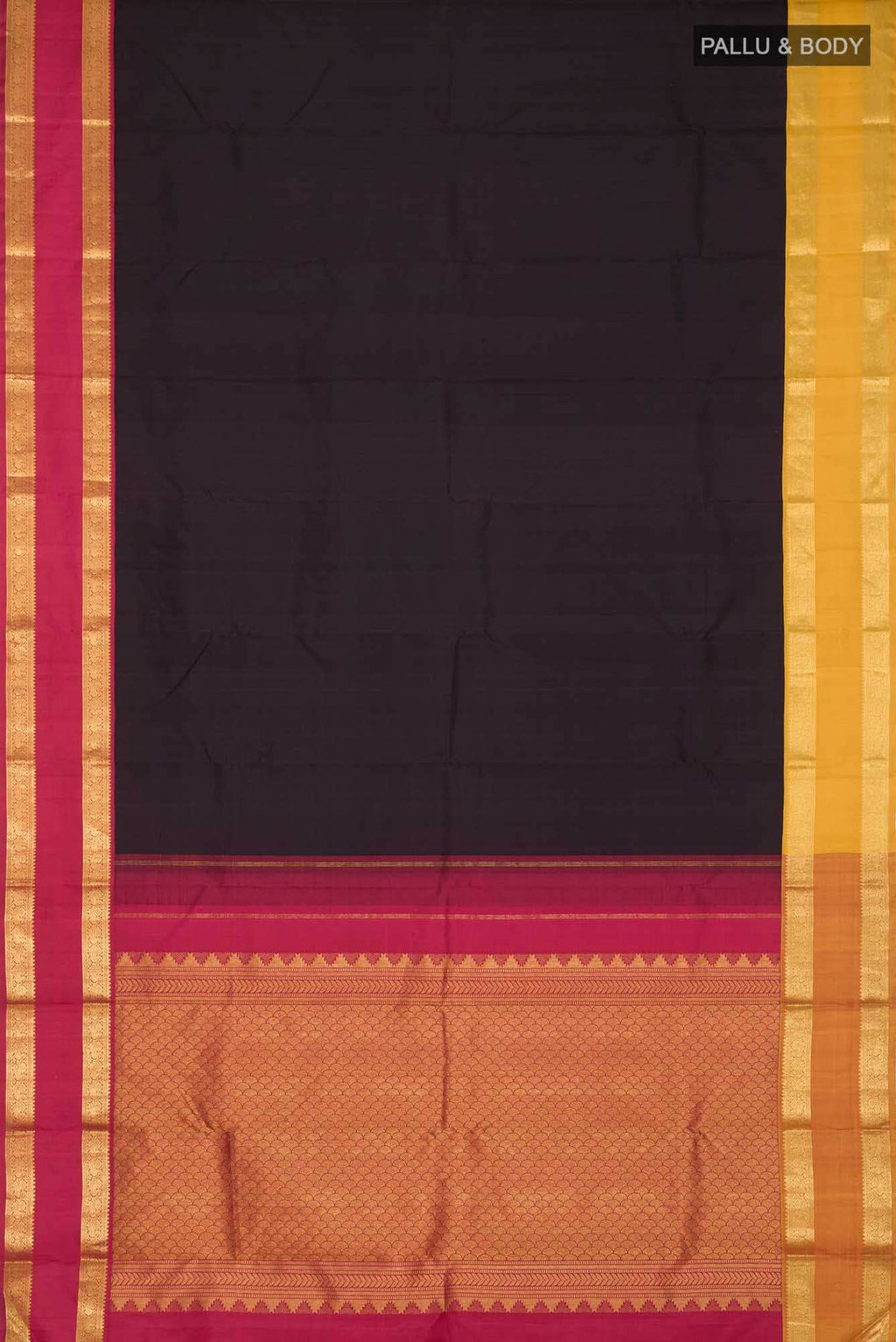 Black Kanchipuram Silk Saree