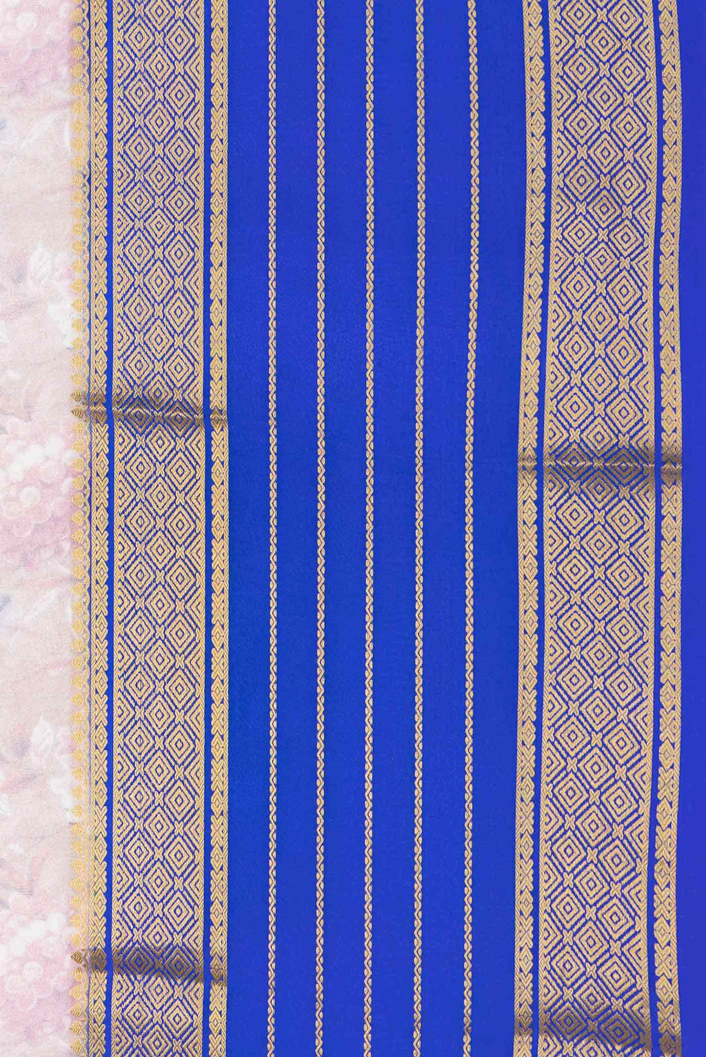 Golden Peach Dual Tone Mysore Crepe Saree