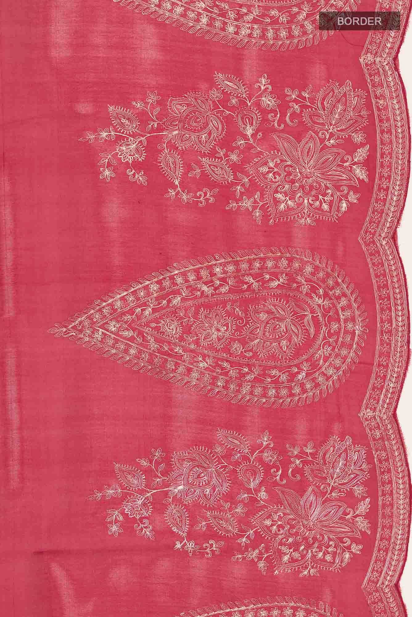 Red Organza Silk Saree