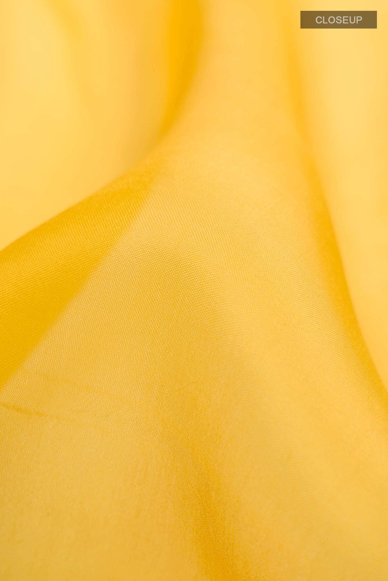 Yellow Organza Silk Saree