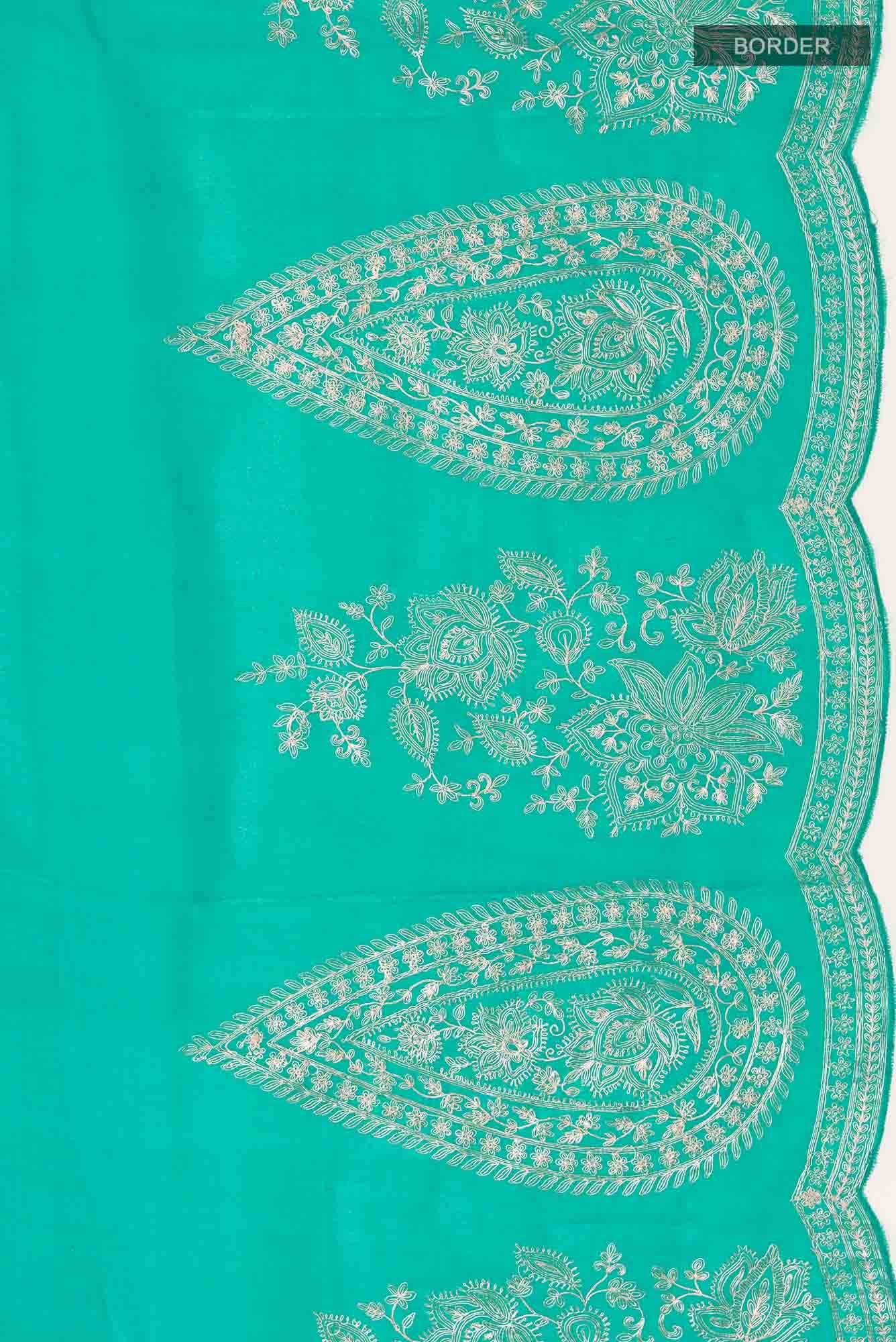 Green Organza Silk Saree