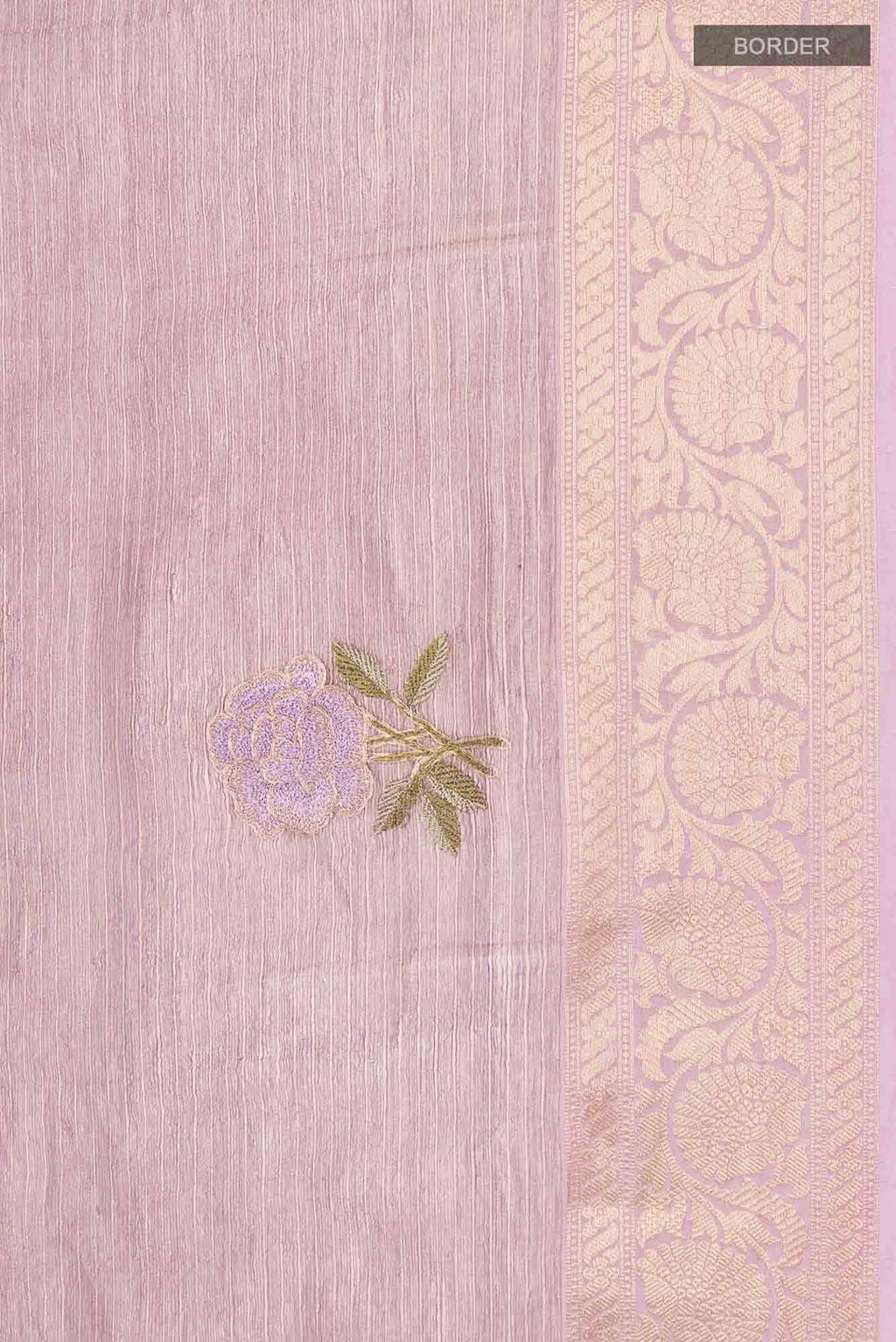 Lavender Organza Silk Saree