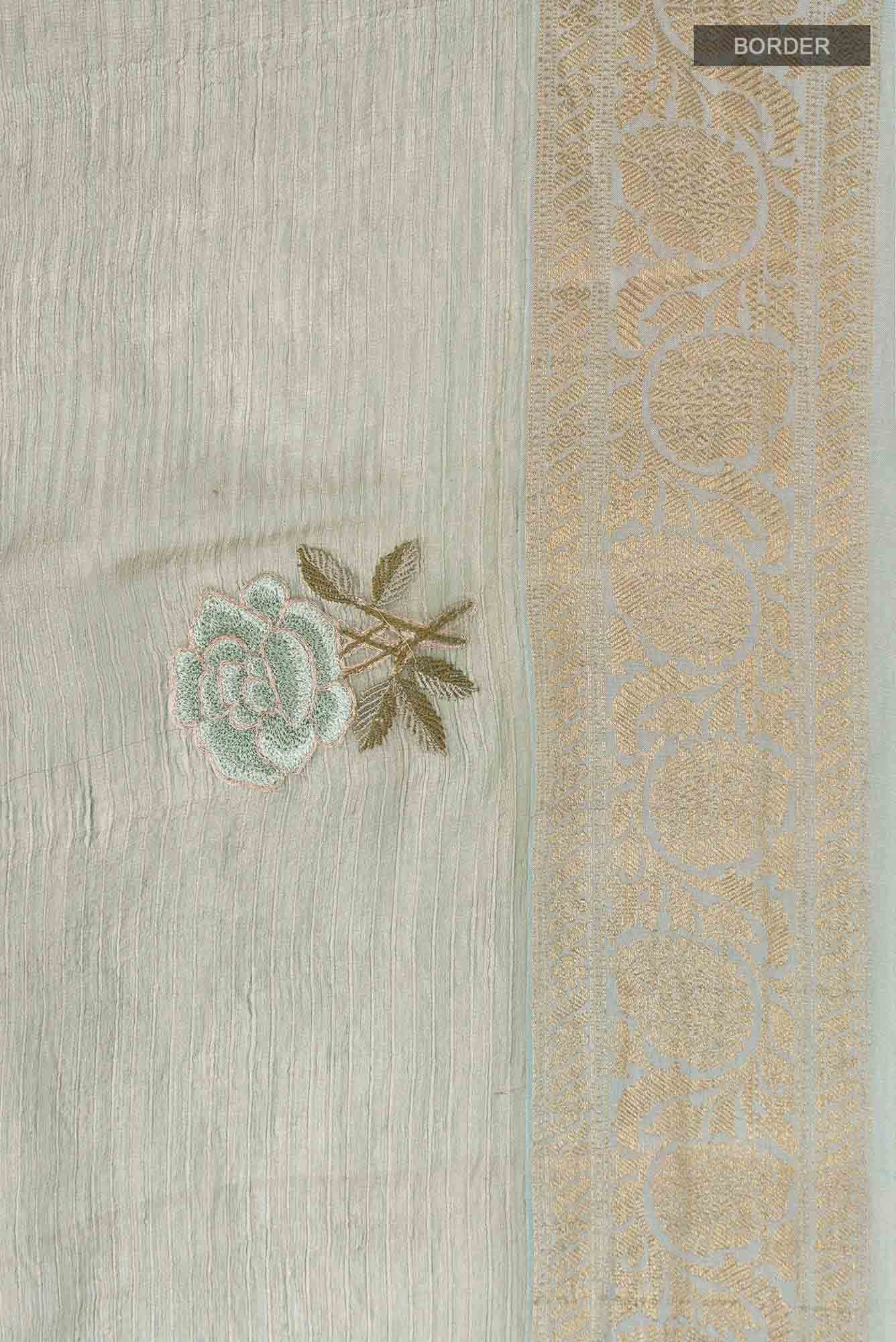 Green Organza Silk Saree