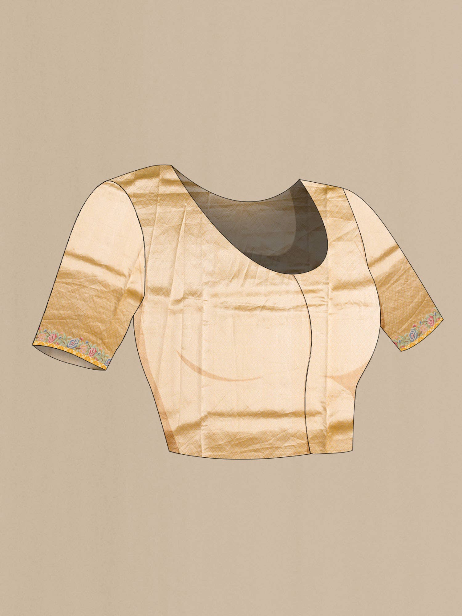 Yellow Organza Silk Saree