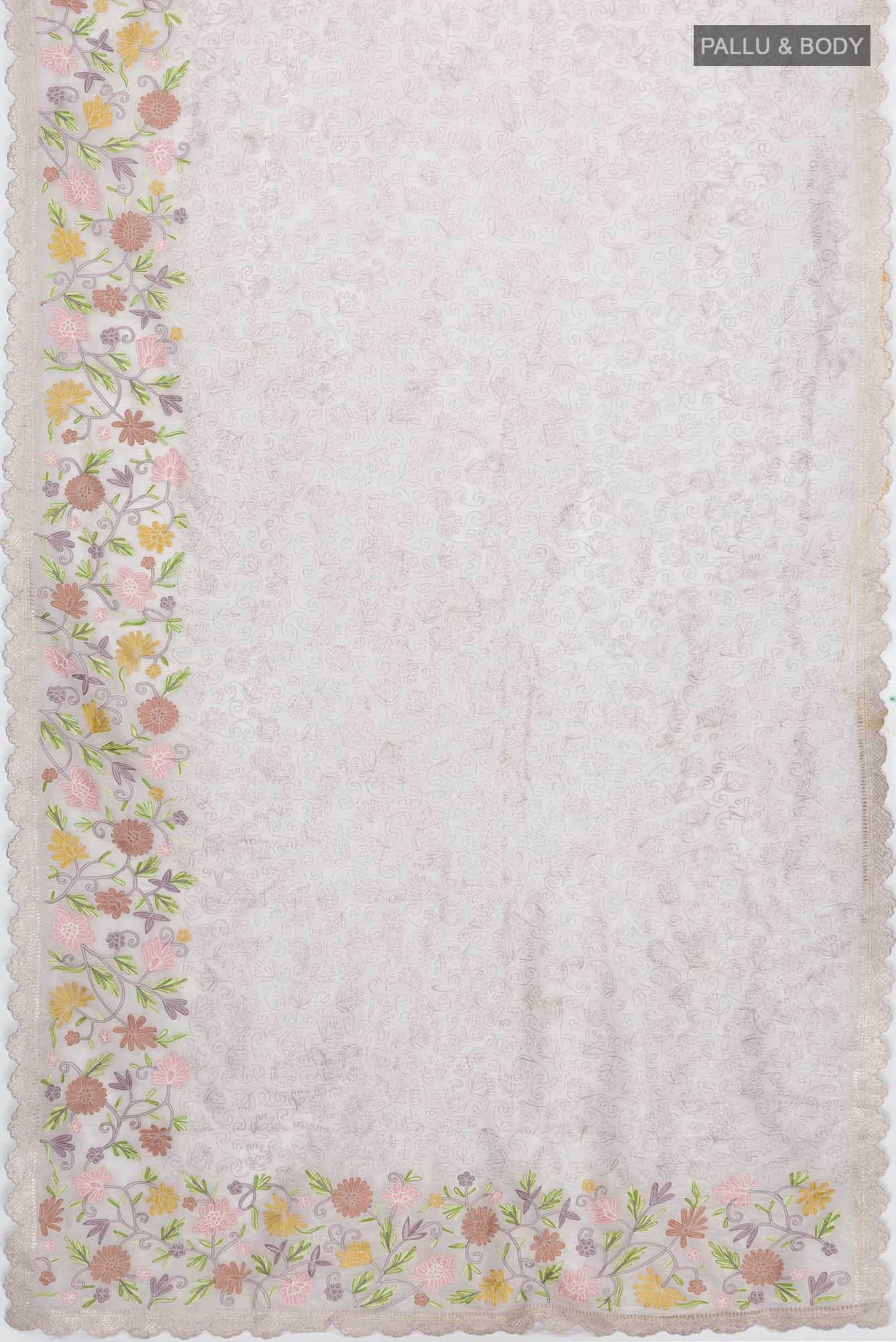 Lavender Tissue Silk Saree