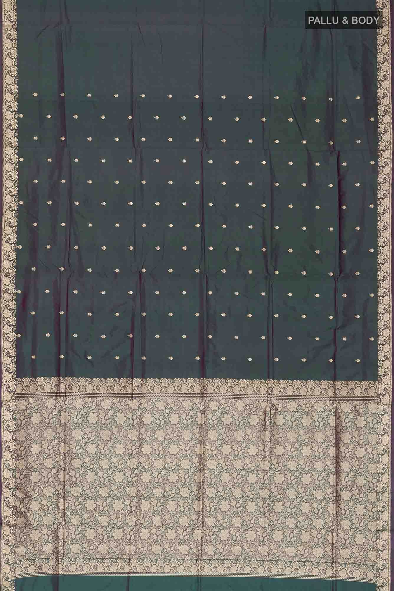 Green Banarasi Silk Saree