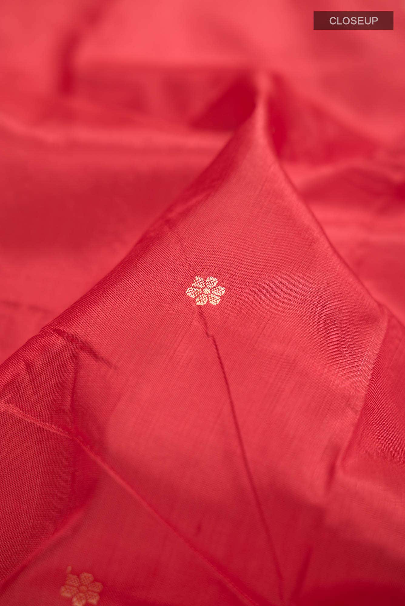 Red Banarasi Katan Silk Saree