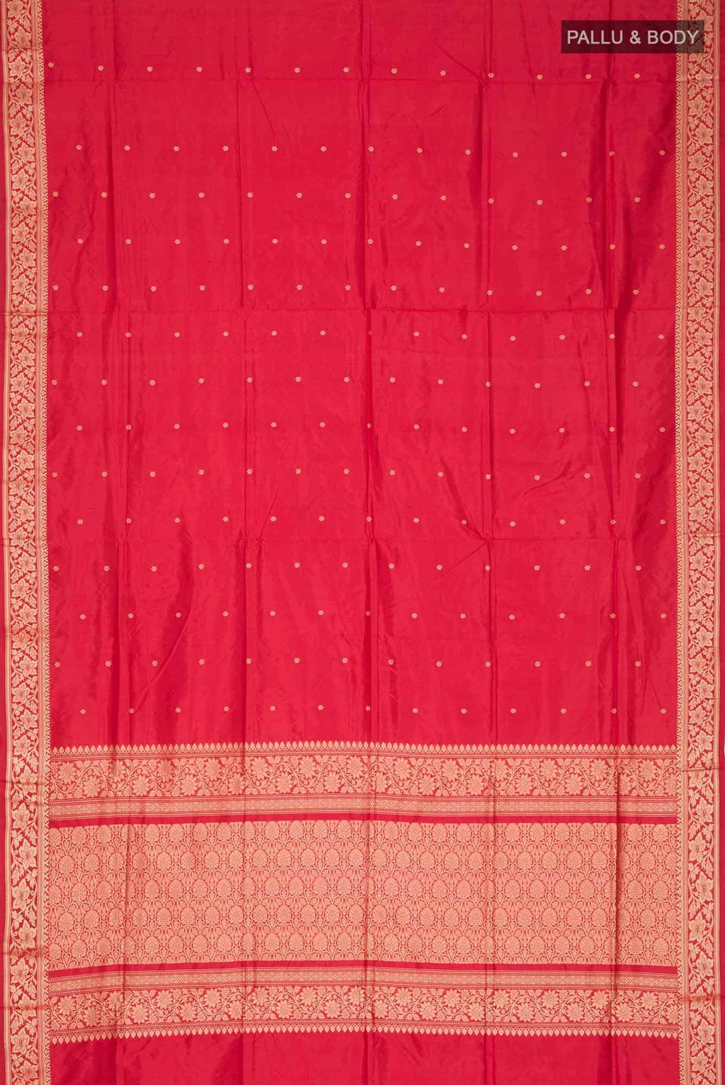 Red Banarasi Katan Silk Saree