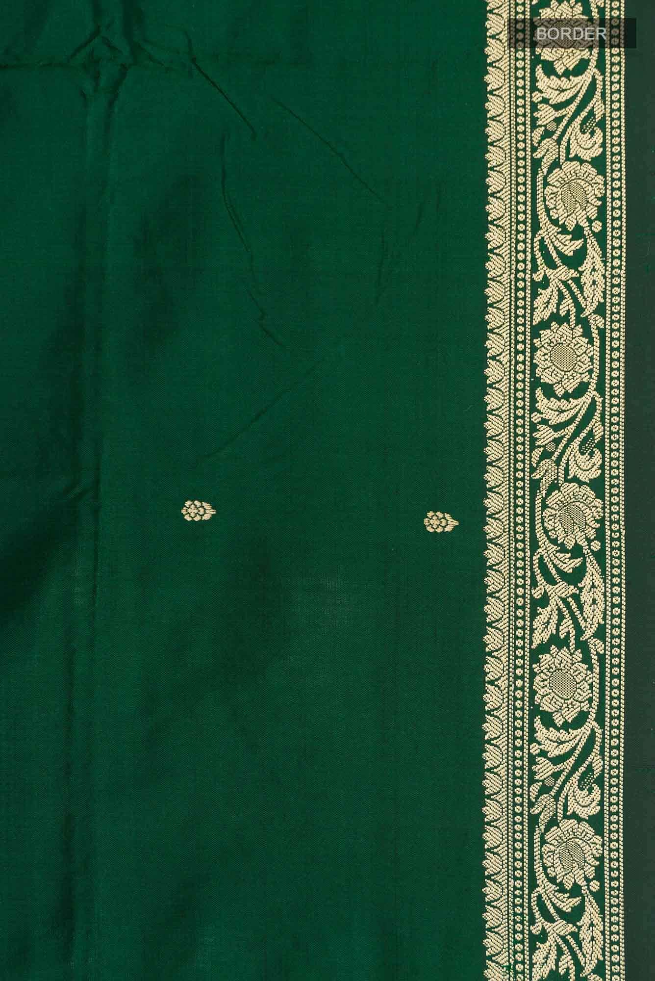 Green Banarasi Silk Saree