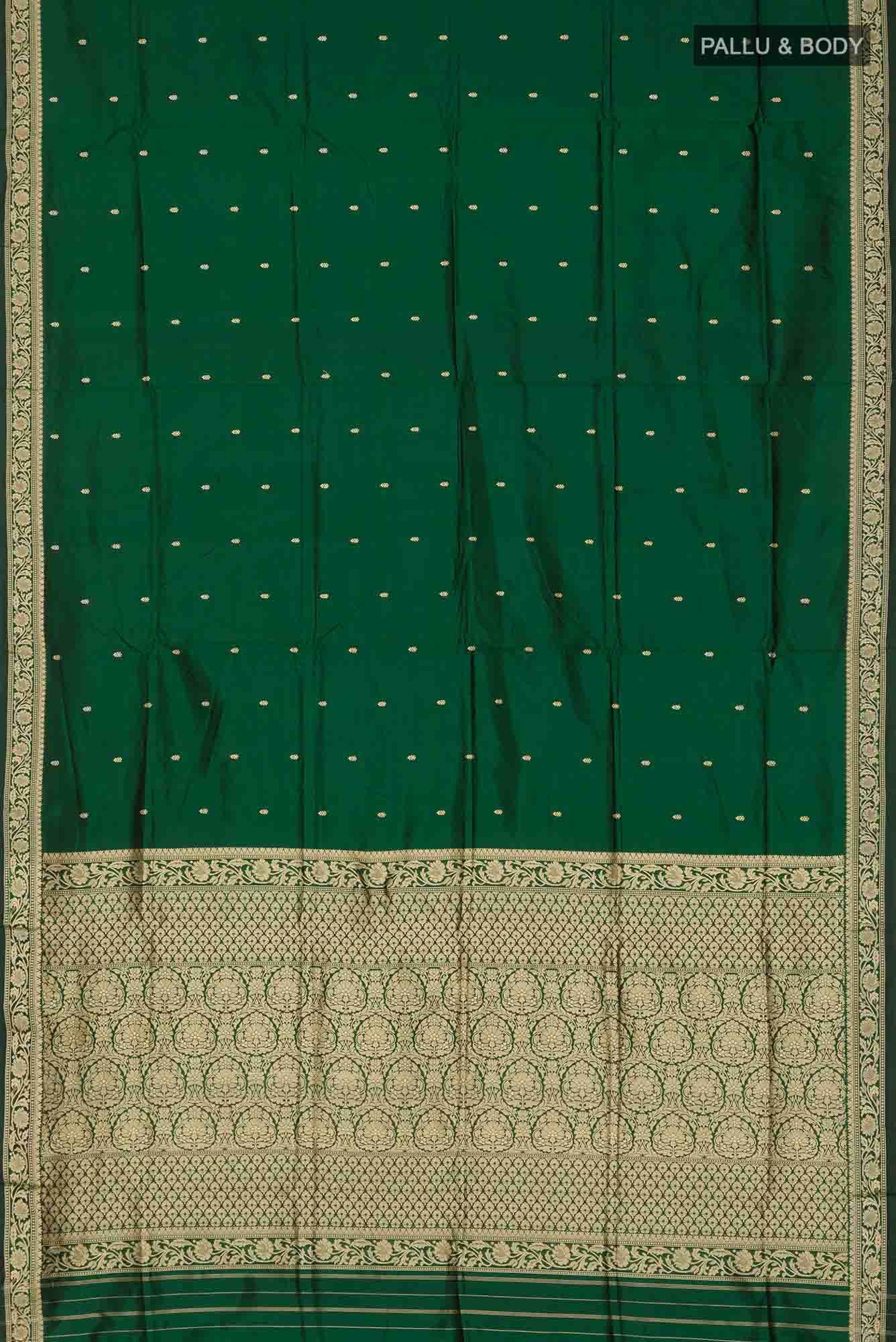 Green Banarasi Silk Saree