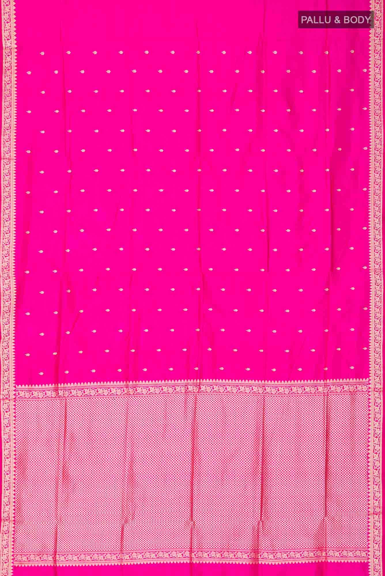Pink Banarasi Katan Silk Saree