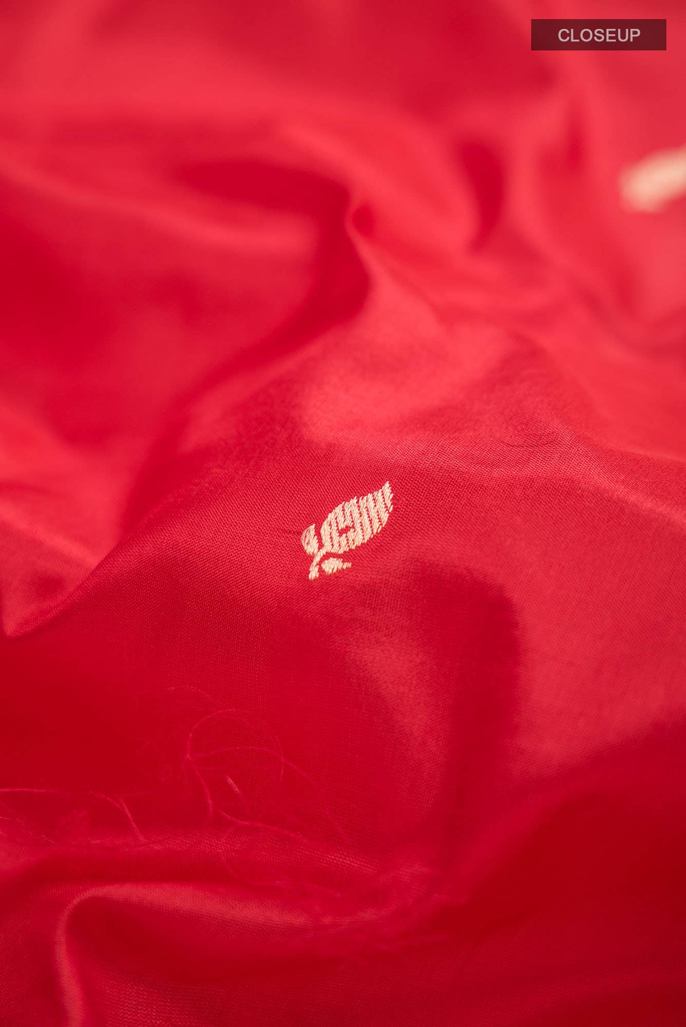 Red Banarasi Katan Silk Saree