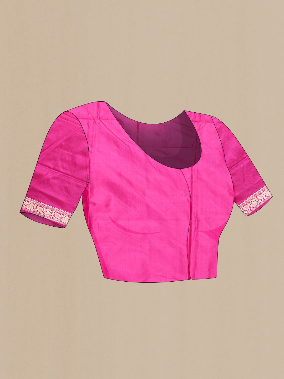 Pink Dual Tone Banarasi Silk Saree