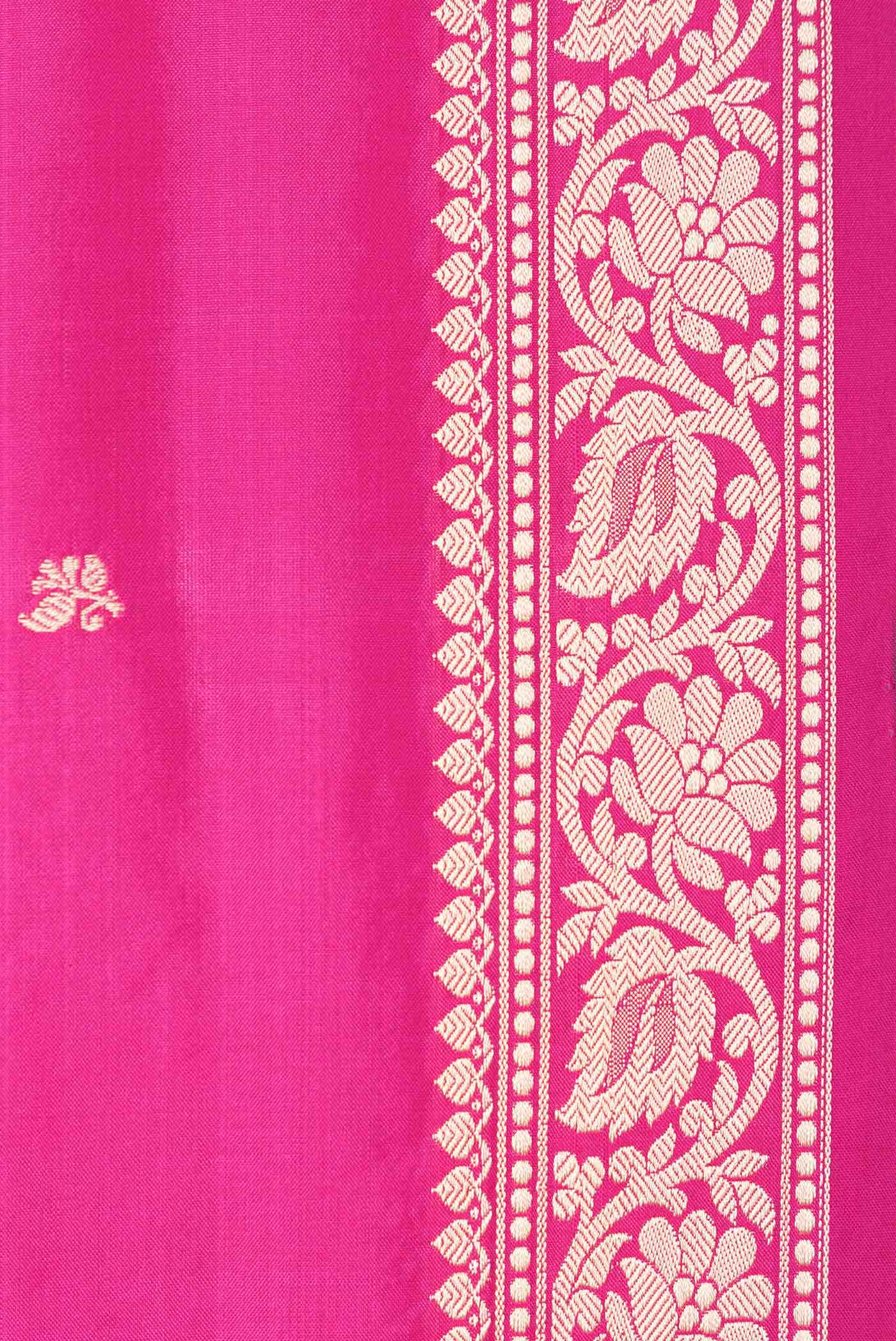 Pink Dual Tone Banarasi Silk Saree