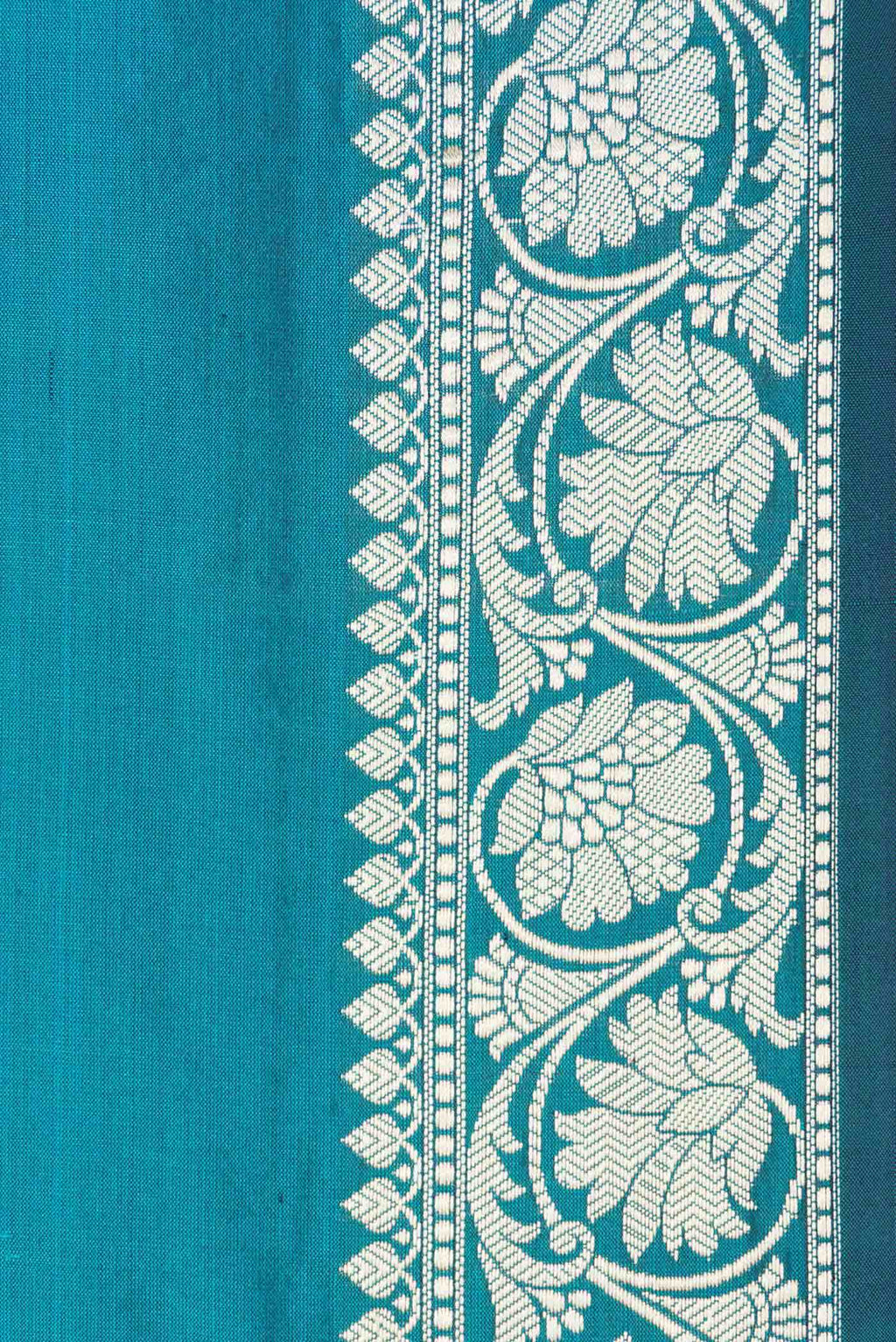 Maya Blue Dual Tone Banarasi Silk Saree