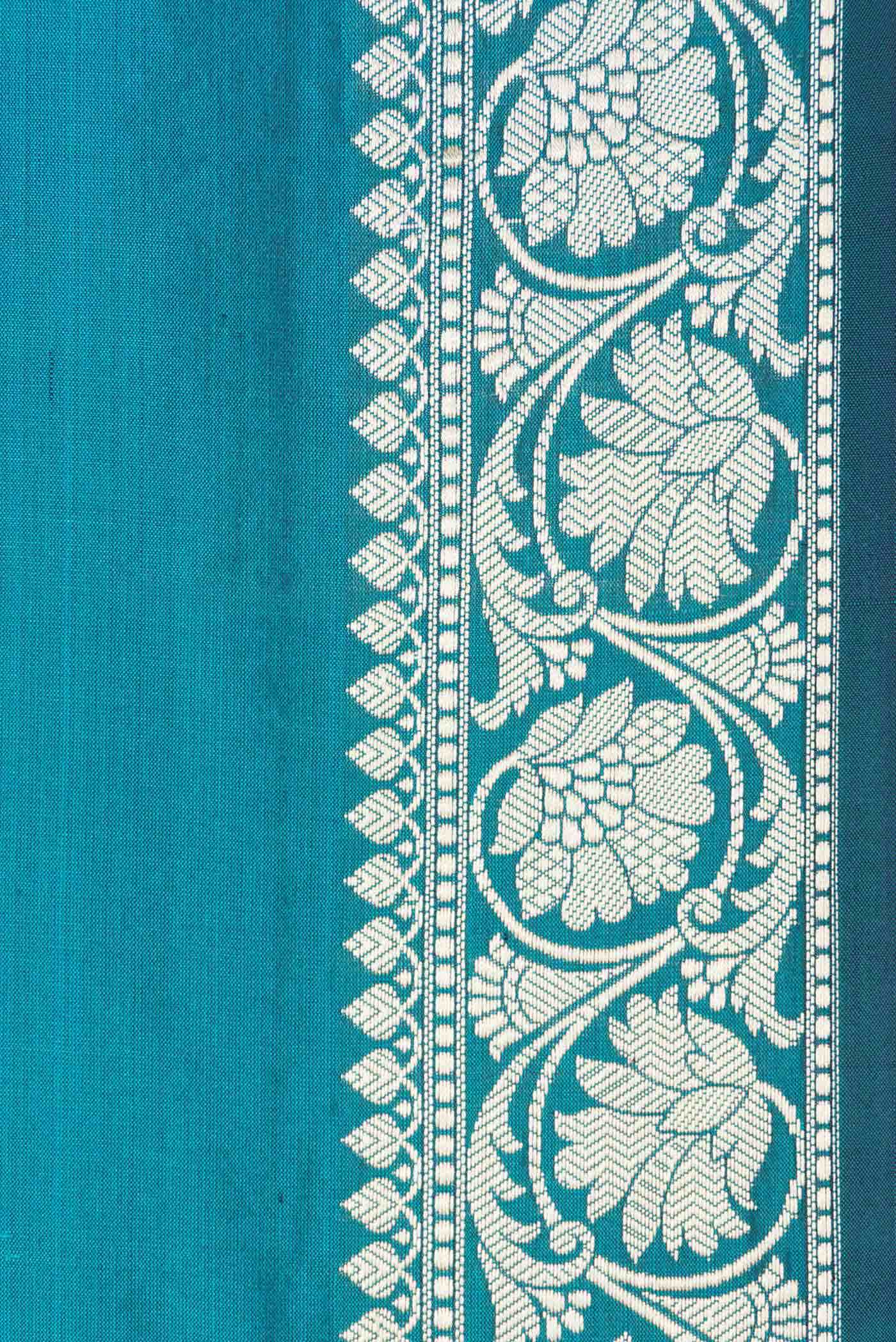 Maya Blue Dual Tone Banarasi Silk Saree