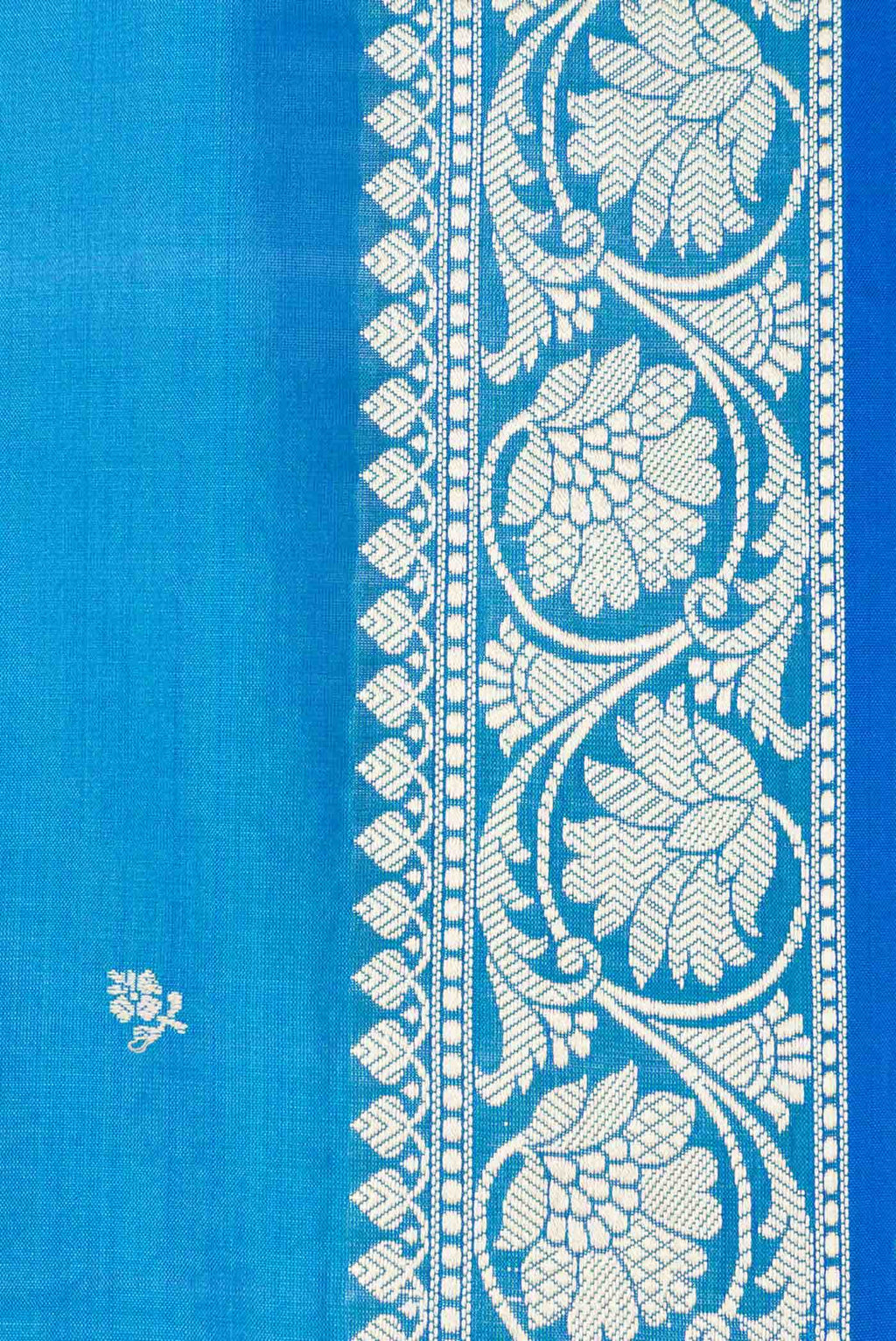 Sky Blue Dual Tone Banarasi Silk Saree