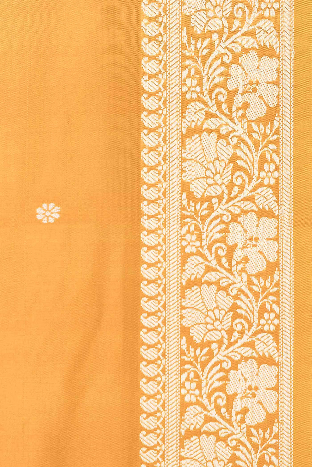 Mustard Dual Tone Banarasi Silk Saree