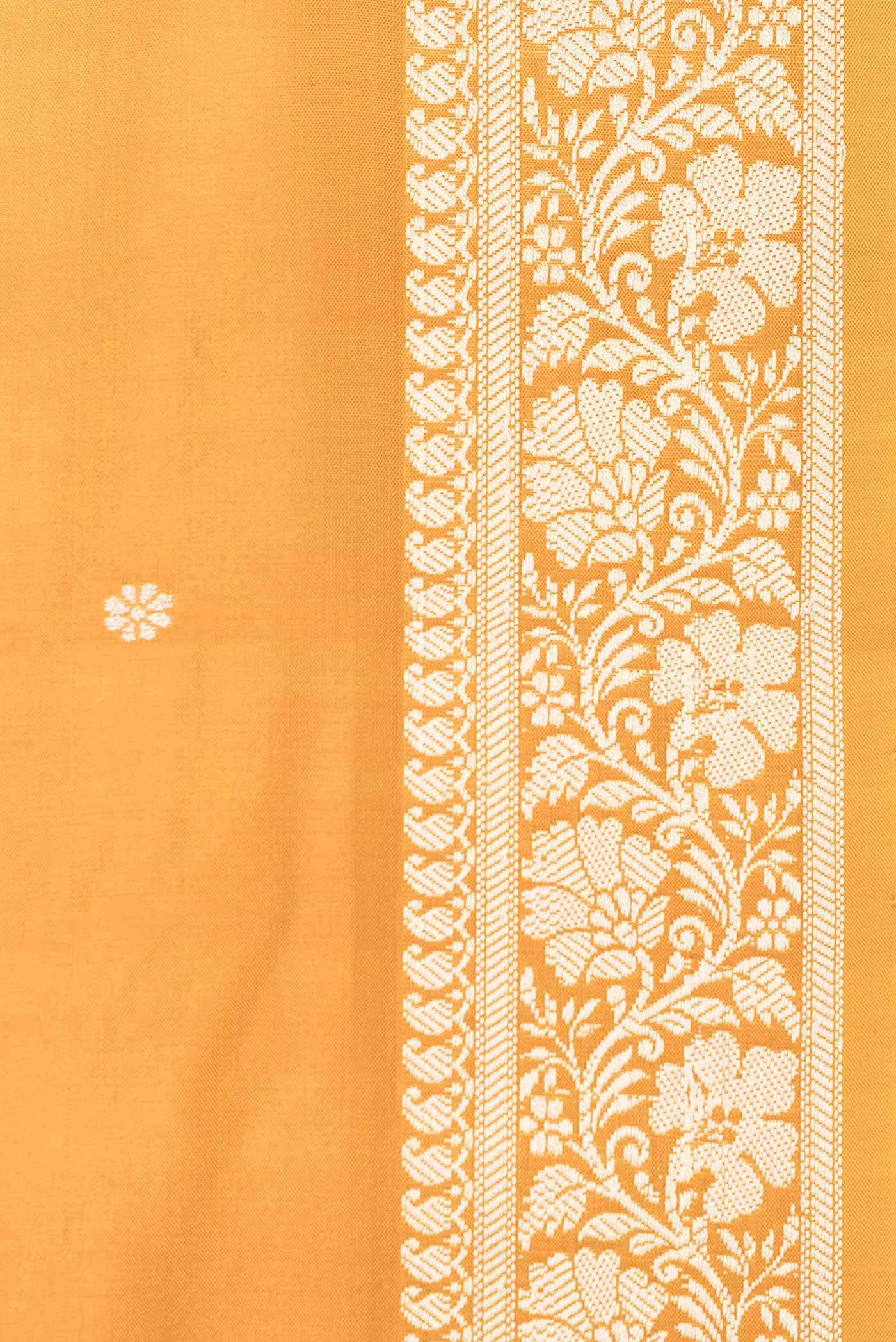Mustard Dual Tone Banarasi Silk Saree