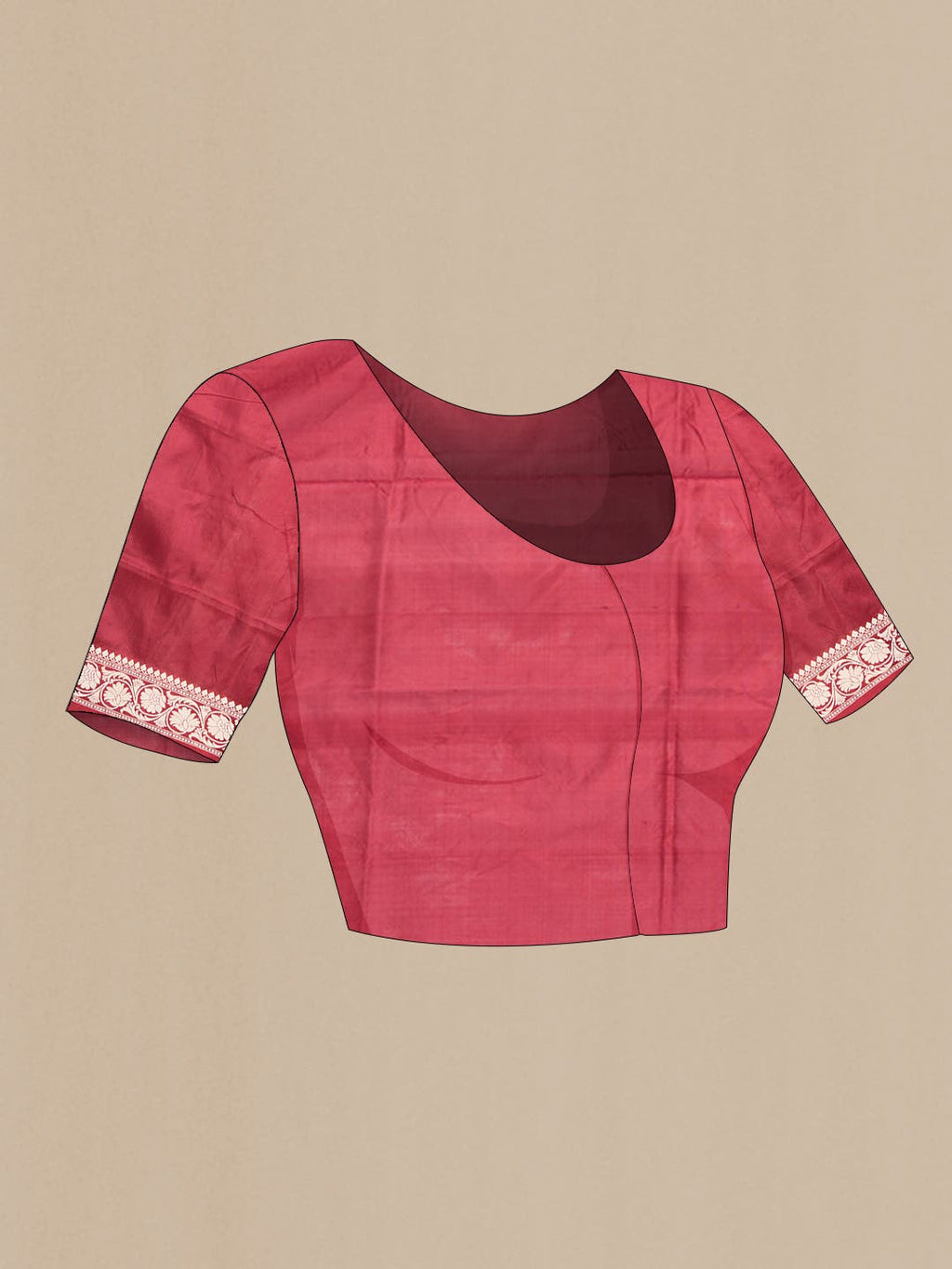 Maroon Dual Tone Banarasi Silk Saree