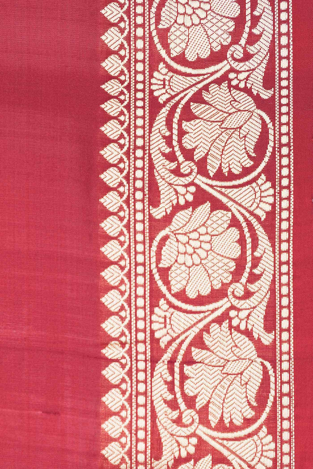 Maroon Dual Tone Banarasi Silk Saree