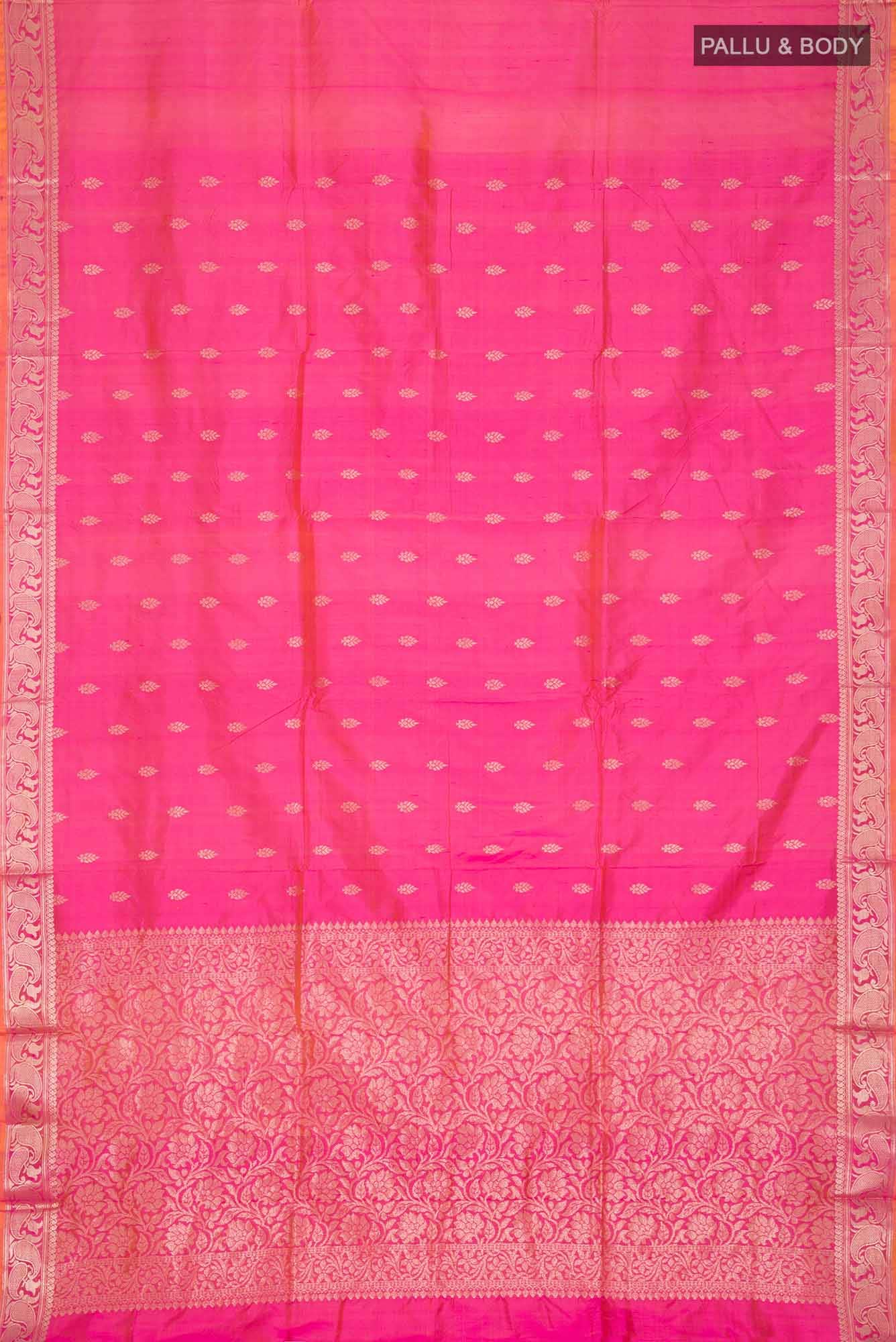 Pink Banarasi Katan Silk Saree
