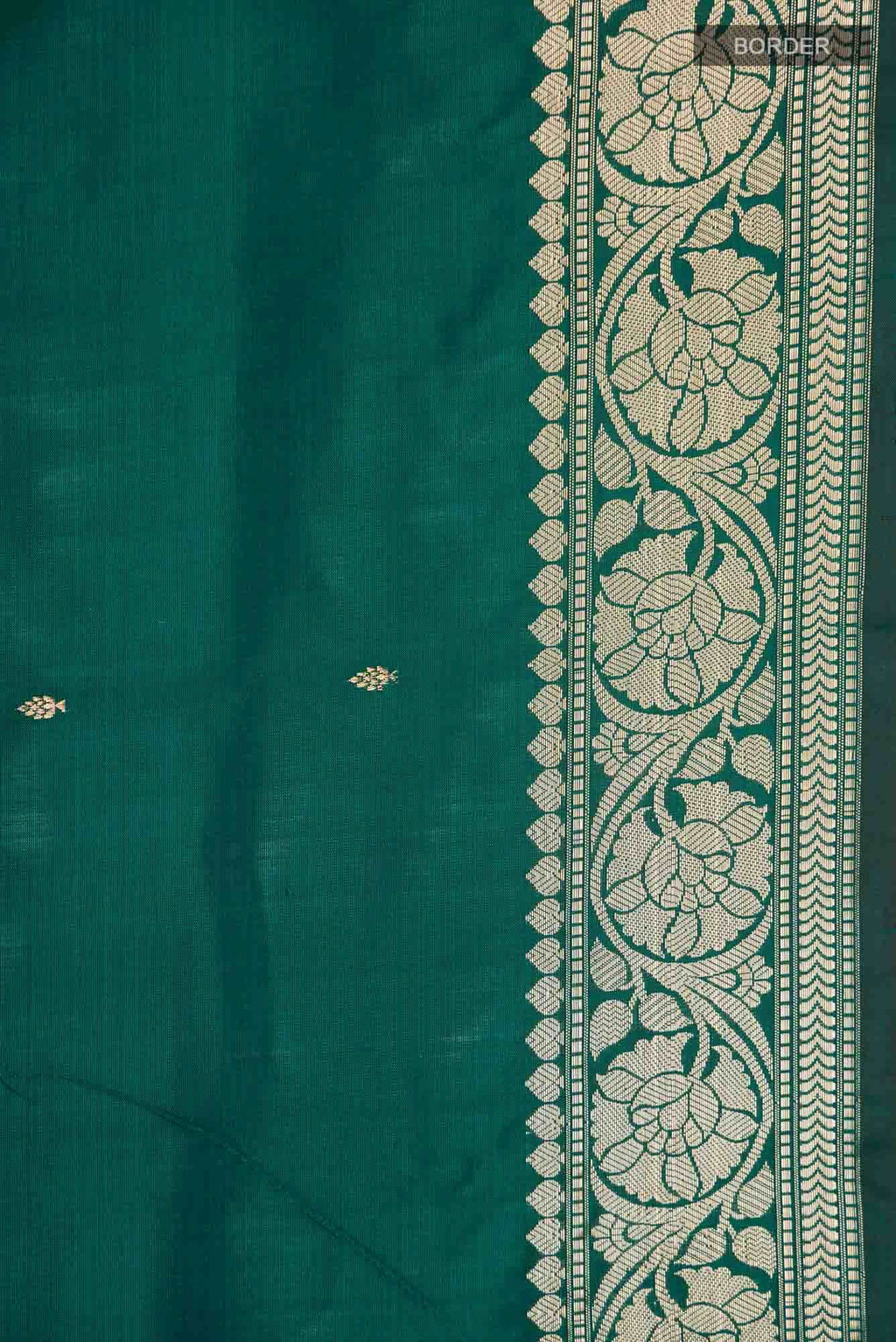 Green Banarasi Katan Silk Saree