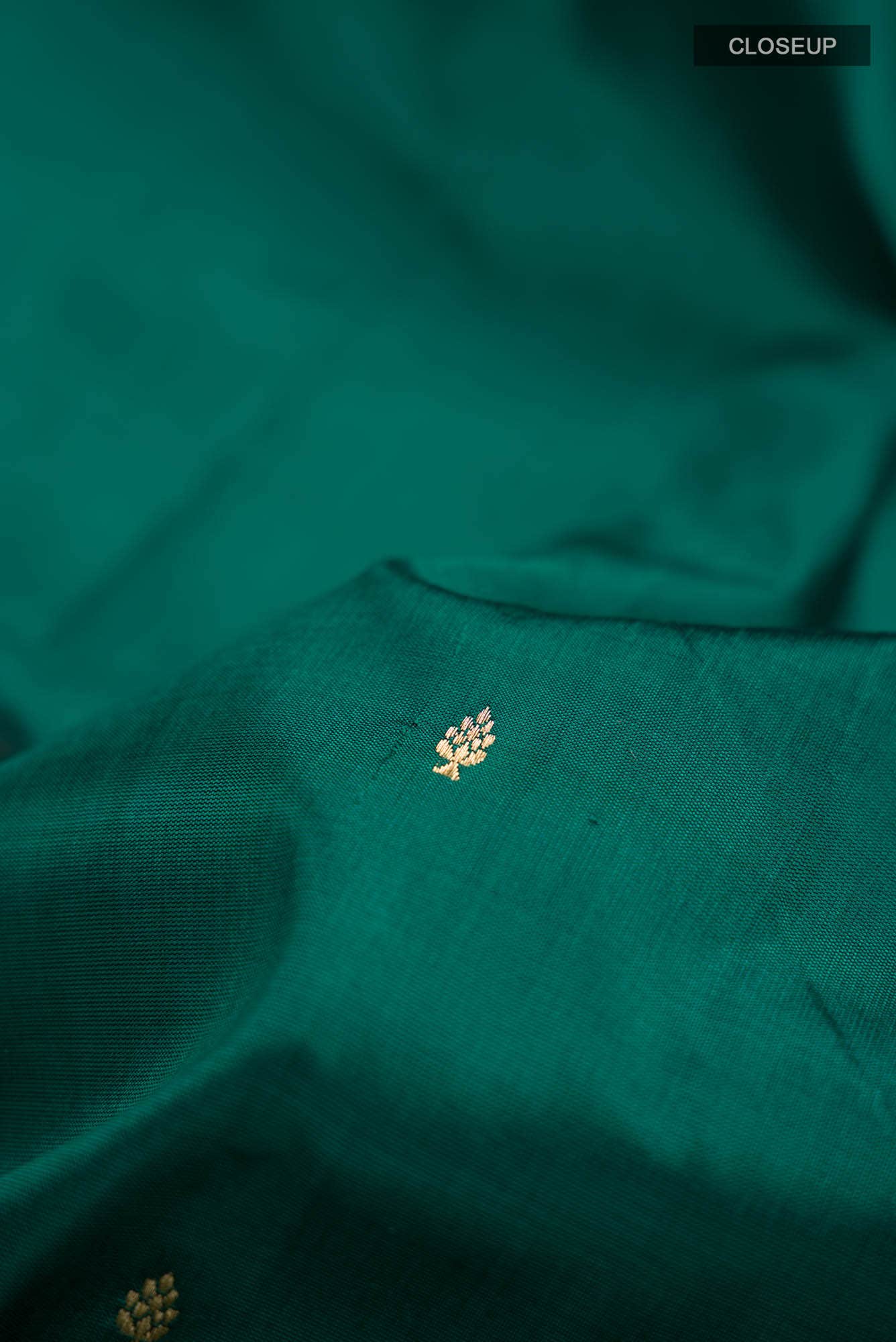 Green Banarasi Katan Silk Saree