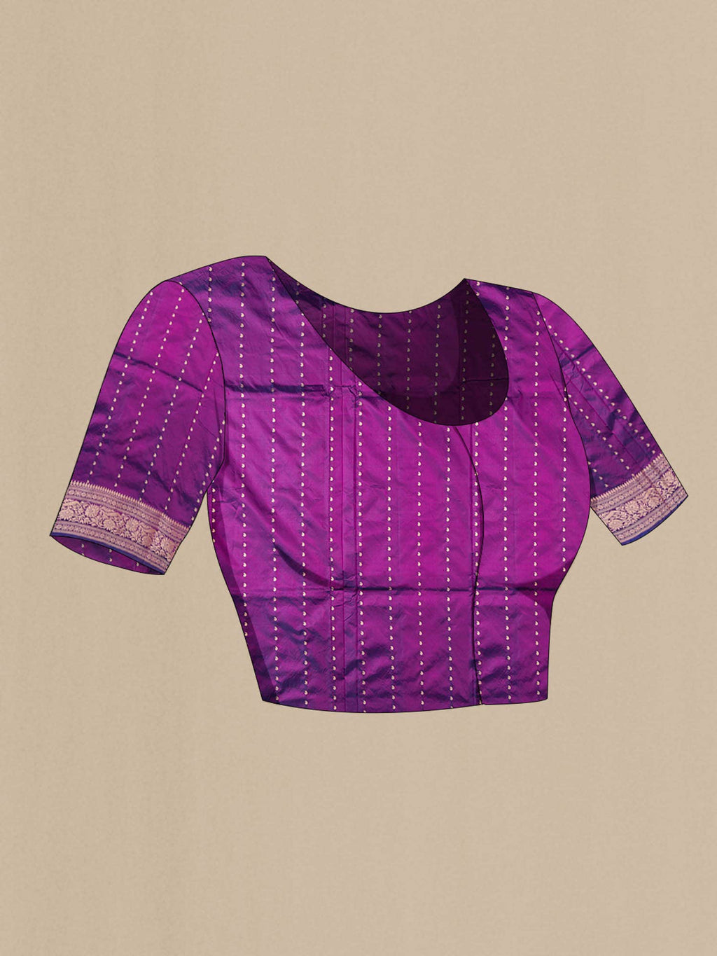 Purple Banarasi Katan Silk Saree