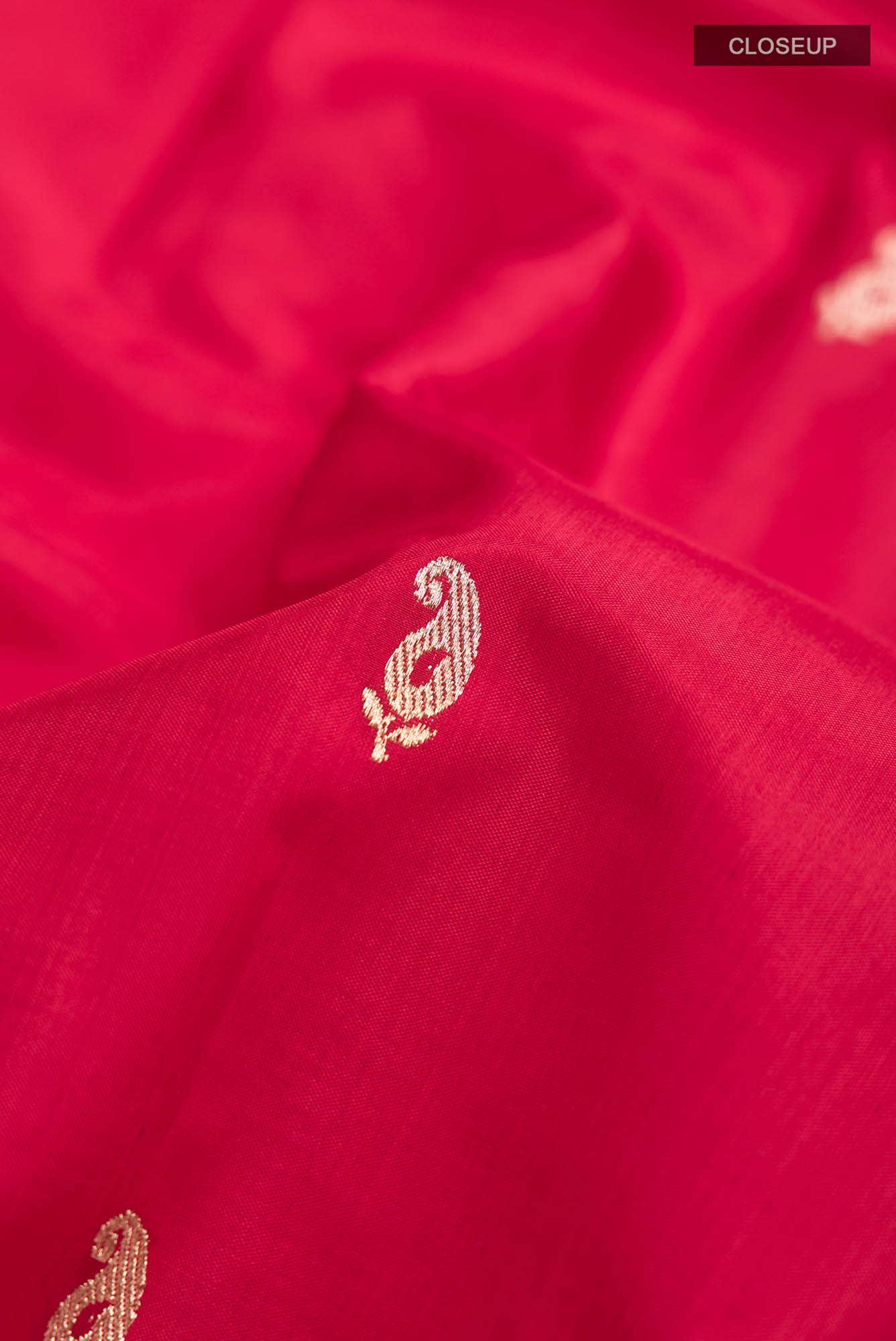 Red Banarasi Katan Silk Saree