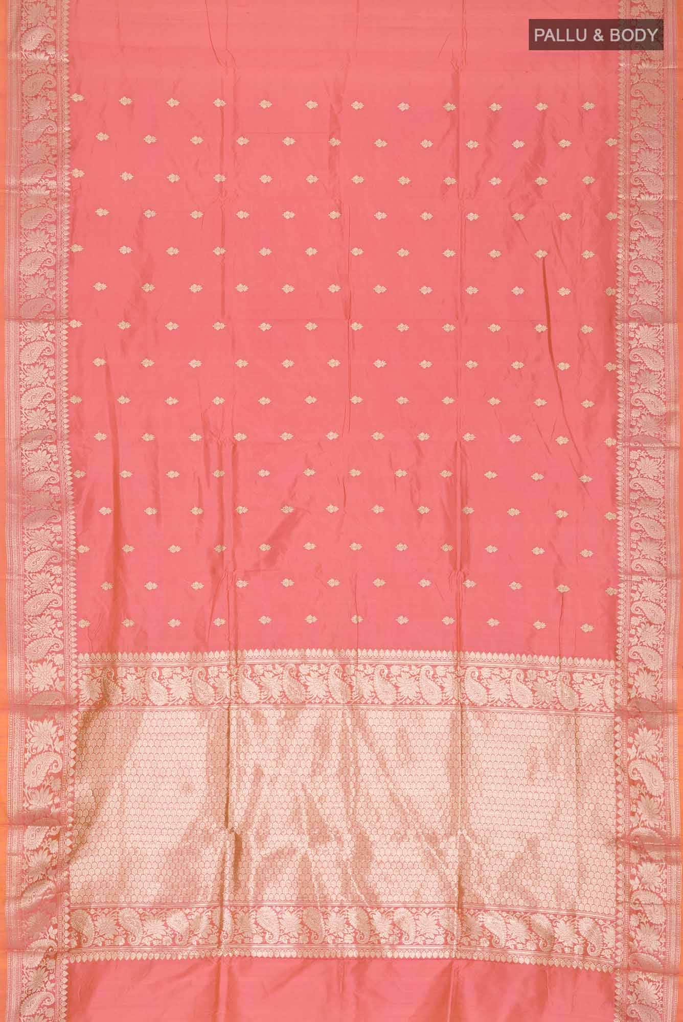 Pink Banarasi Katan Silk Saree