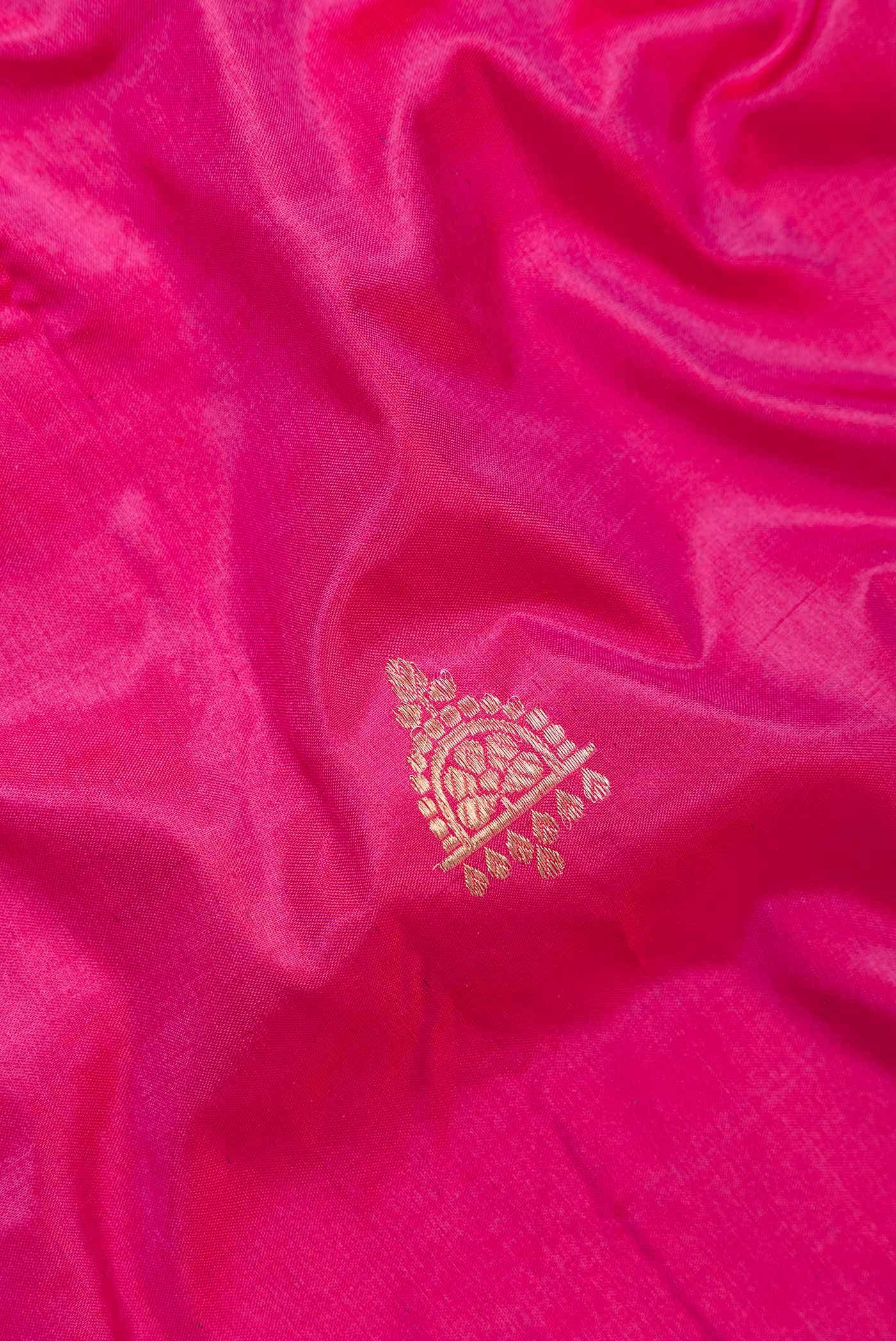 Pink Dual Tone Banarasi Silk Saree