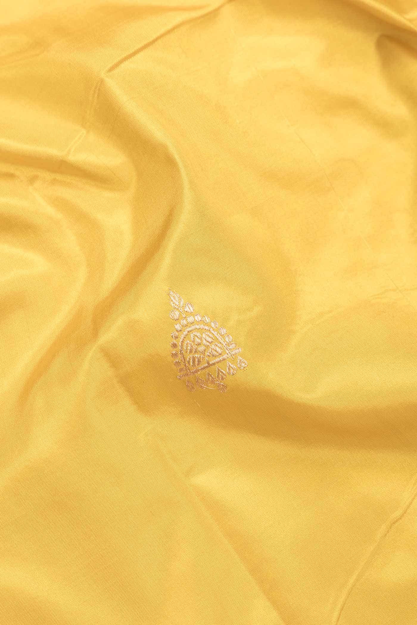 Mustard Dual Tone Banarasi Silk Saree