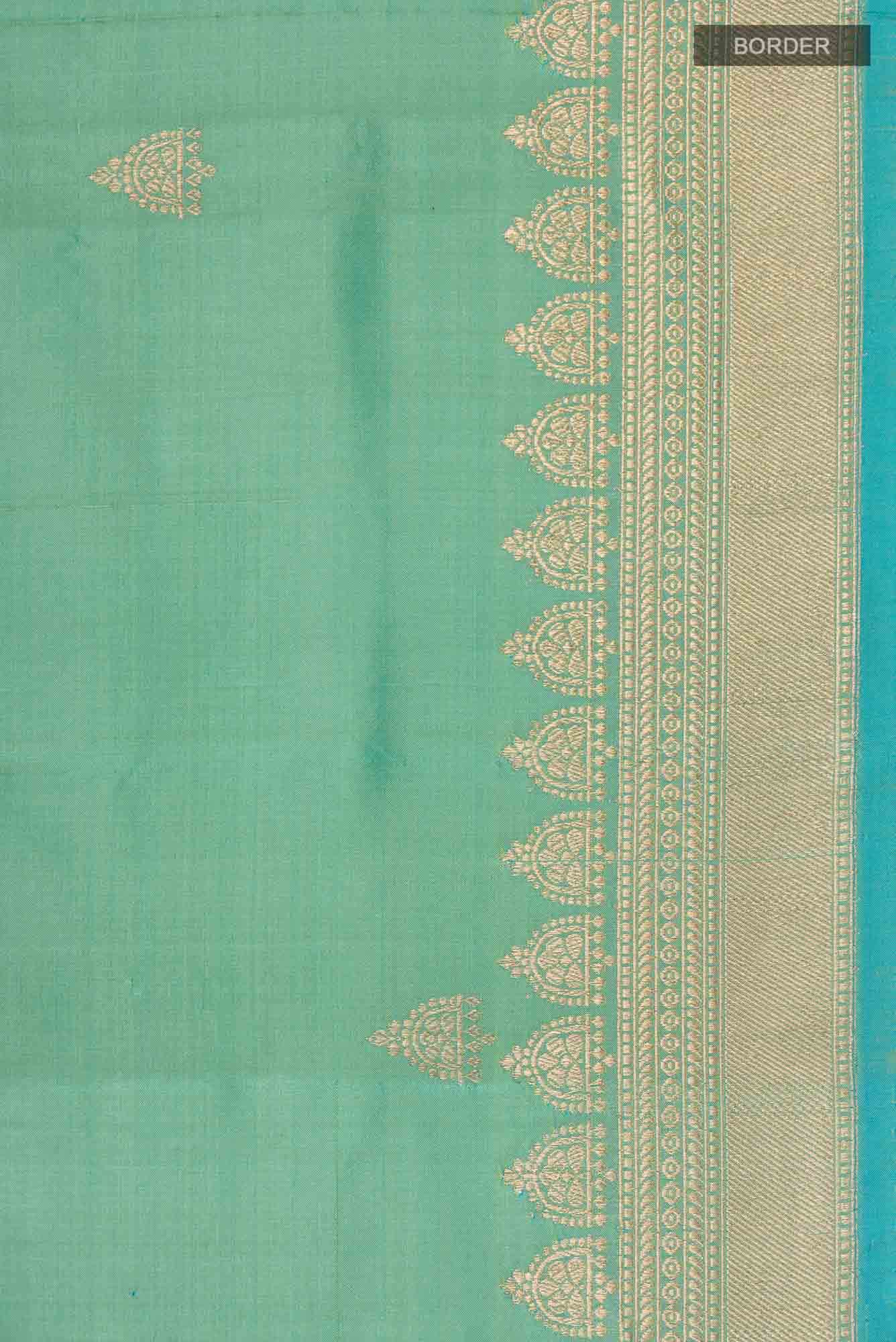 Green Banarasi Katan Silk Saree