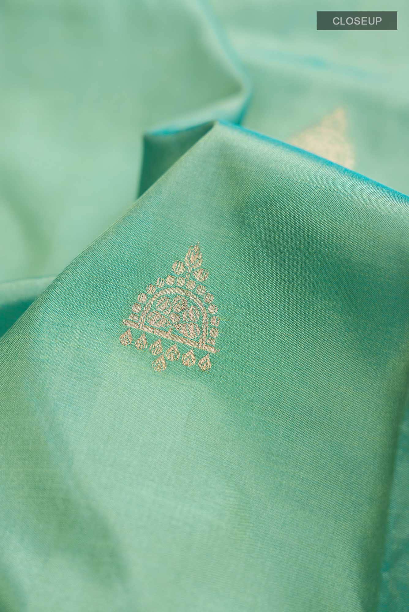 Green Banarasi Katan Silk Saree