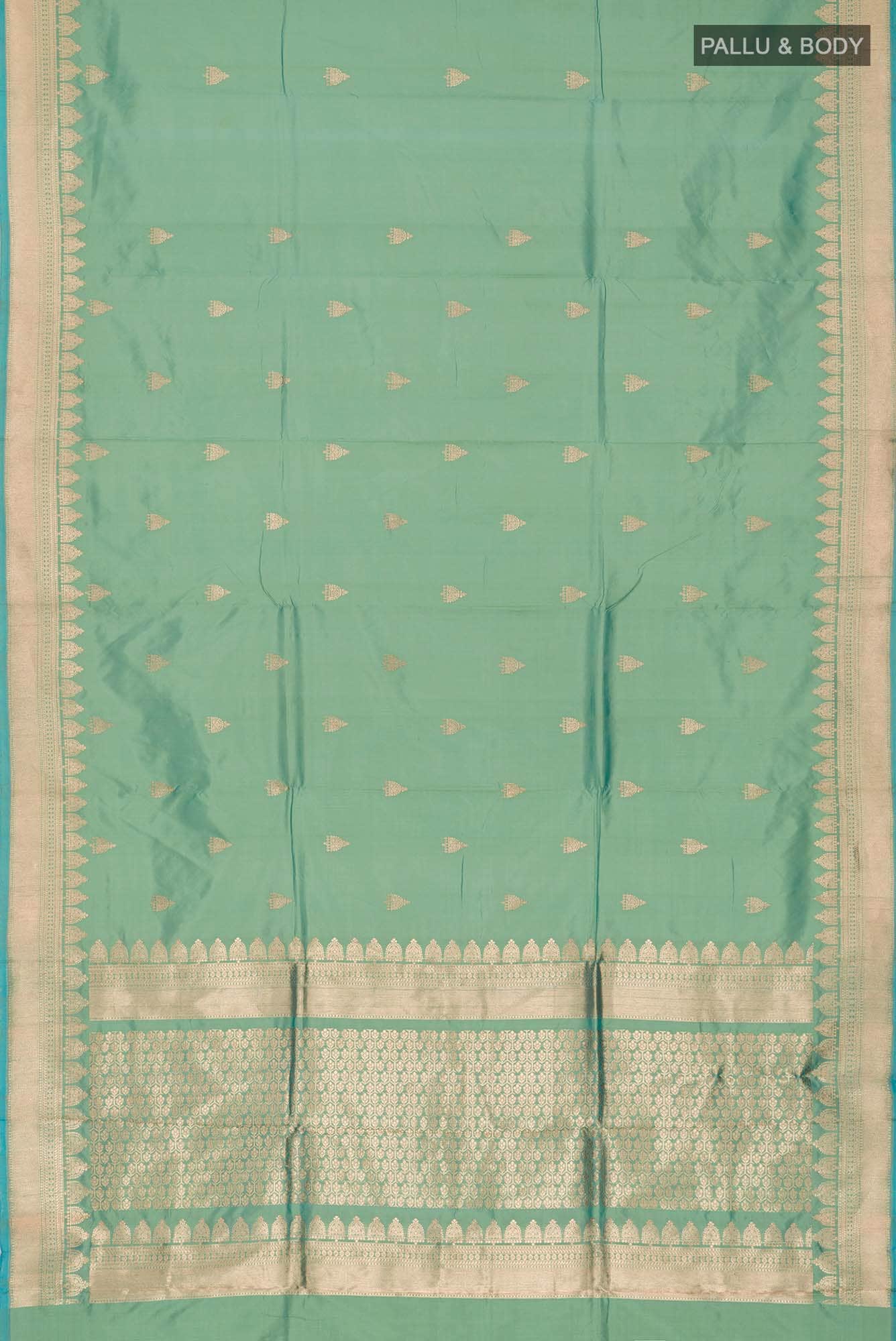 Green Banarasi Katan Silk Saree