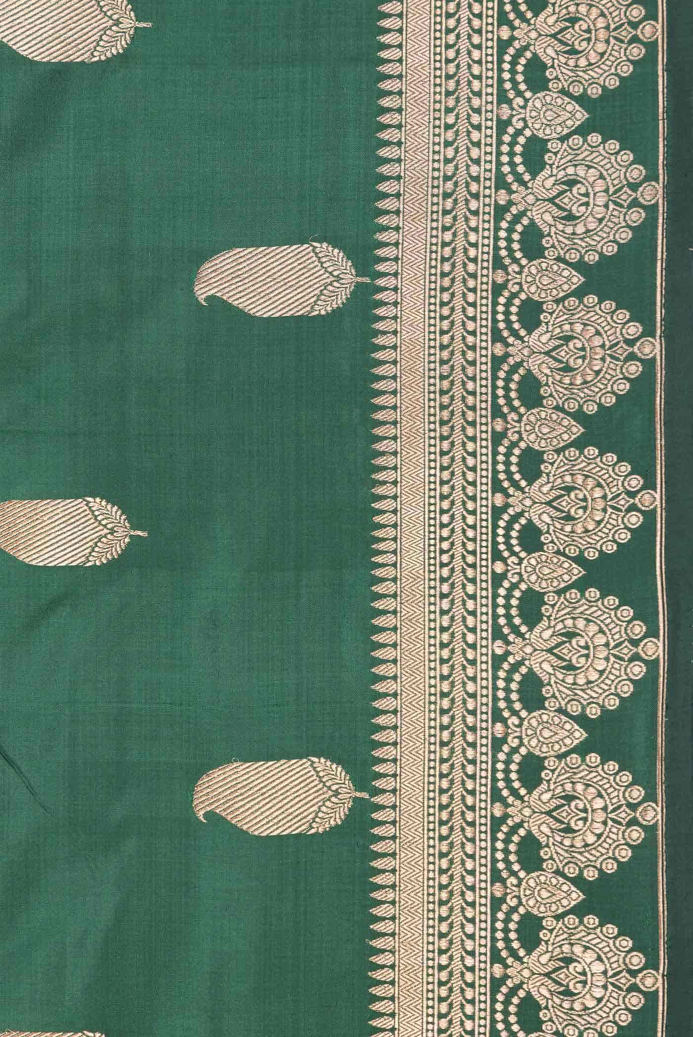 Green Dual Tone Banarasi Silk Saree