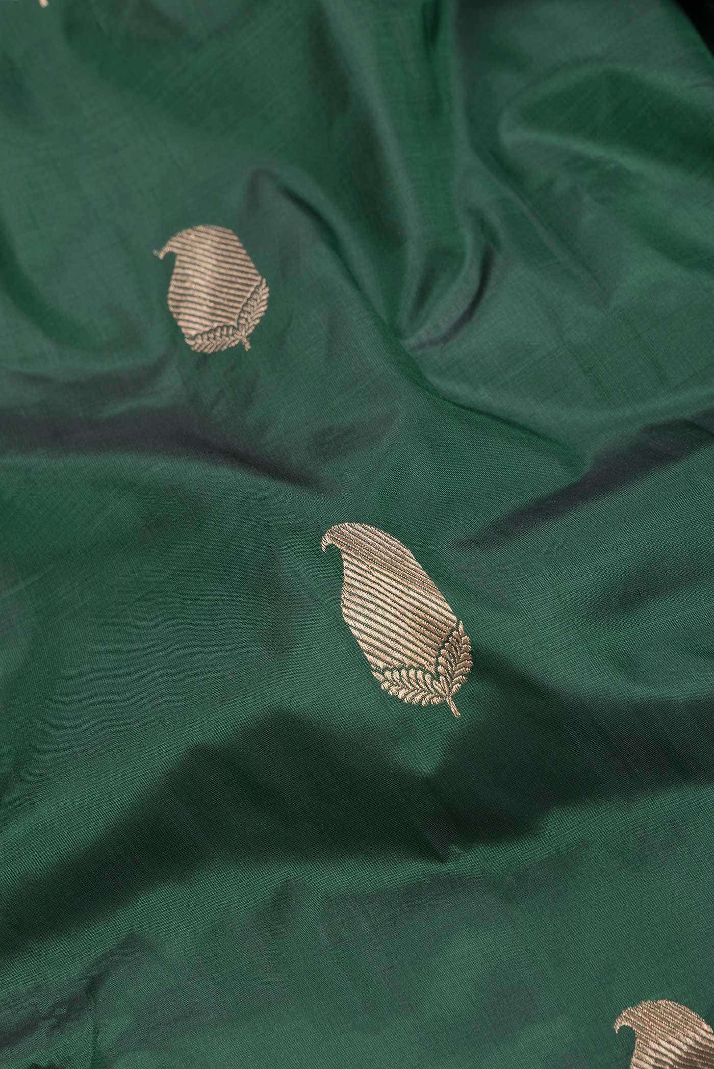 Green Dual Tone Banarasi Silk Saree